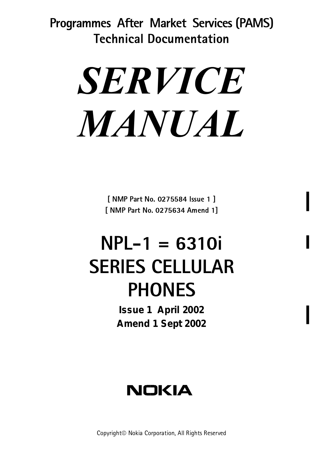 Nokia 6310i Service manual