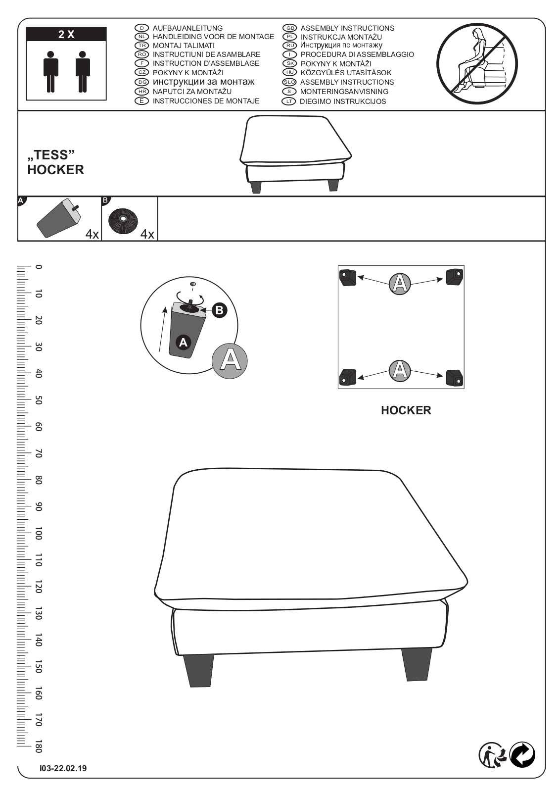 Home affaire Tess Assembly instructions