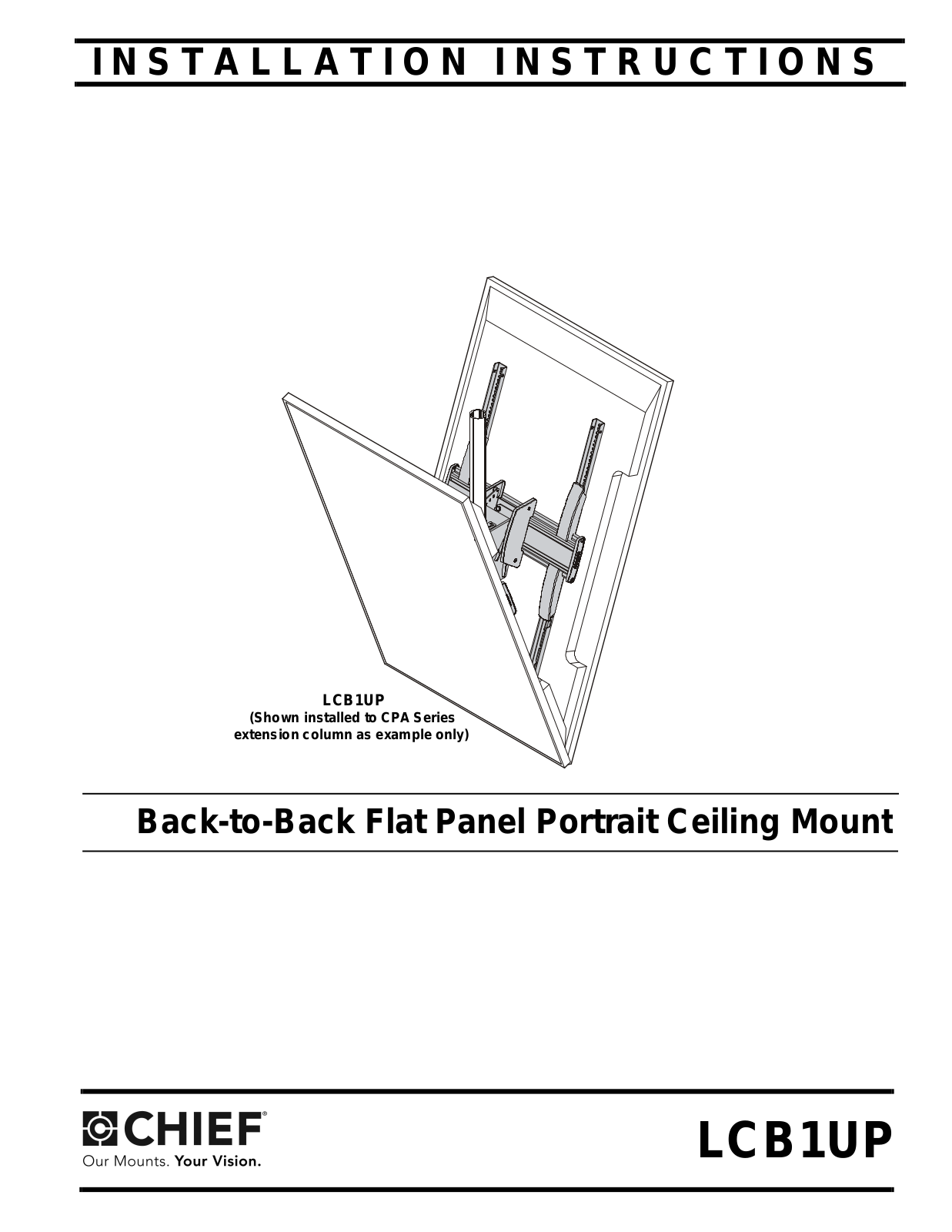 CHIEF LCB1UP User Manual