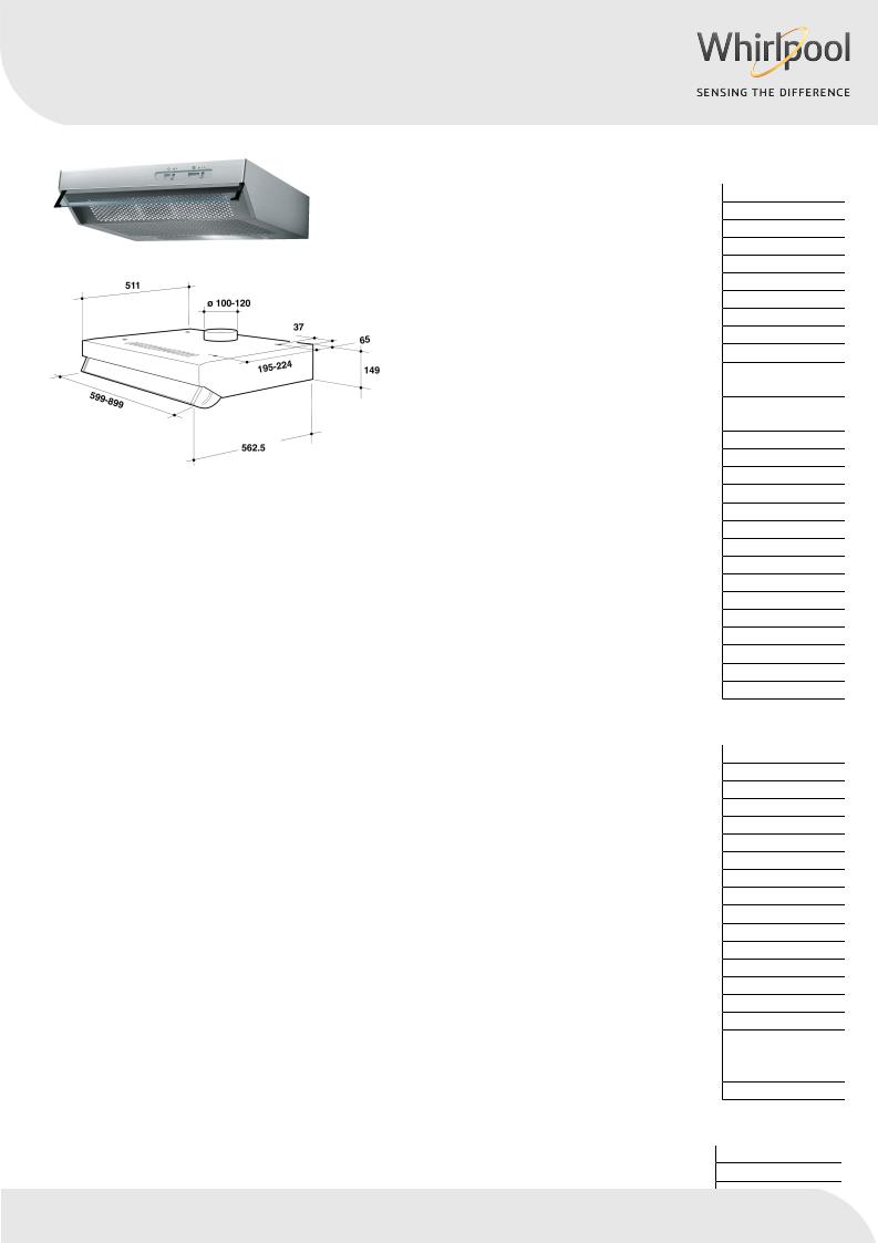 Whirlpool AKR 663 IX Product information