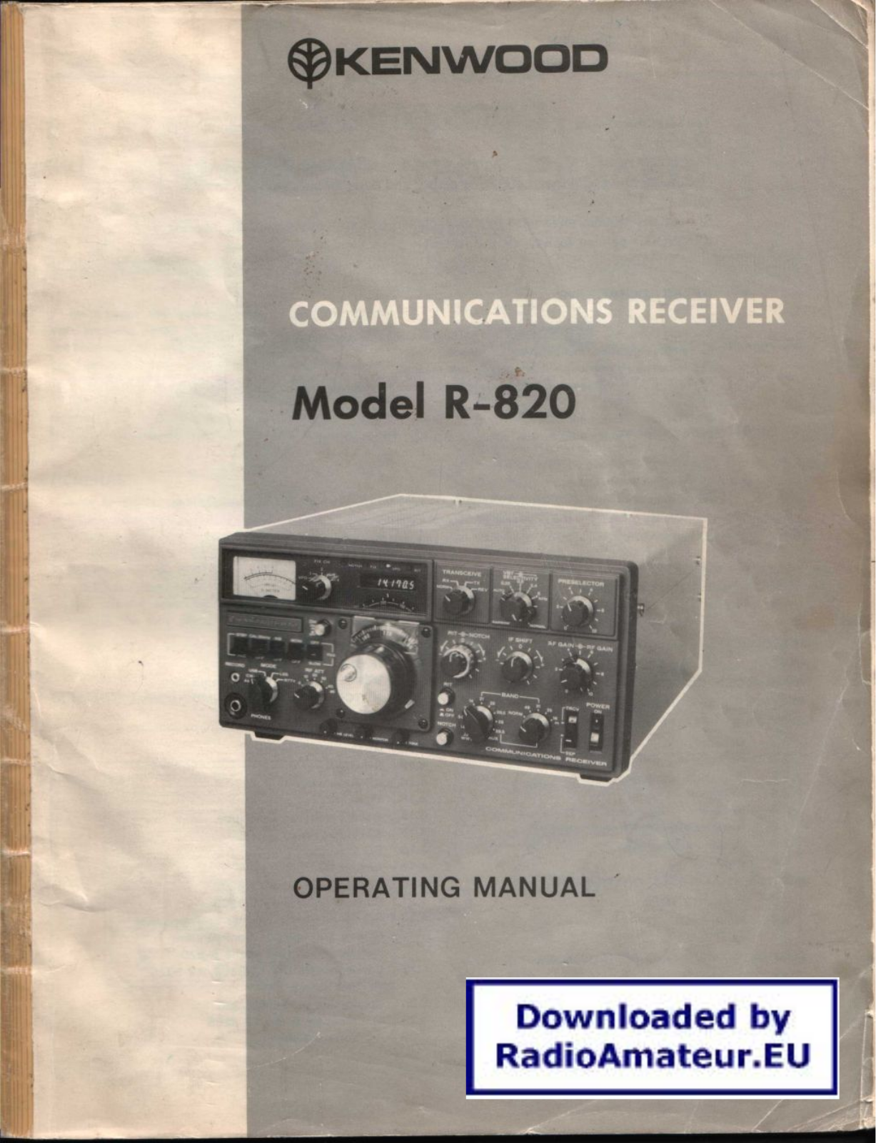 Kenwood R820 User Manual