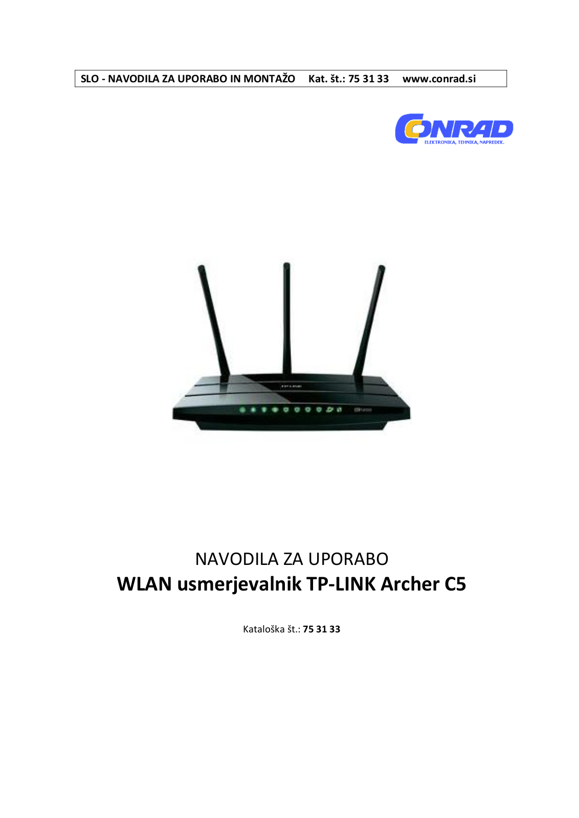 TP-LINK Archer C5 V1.2 User guide