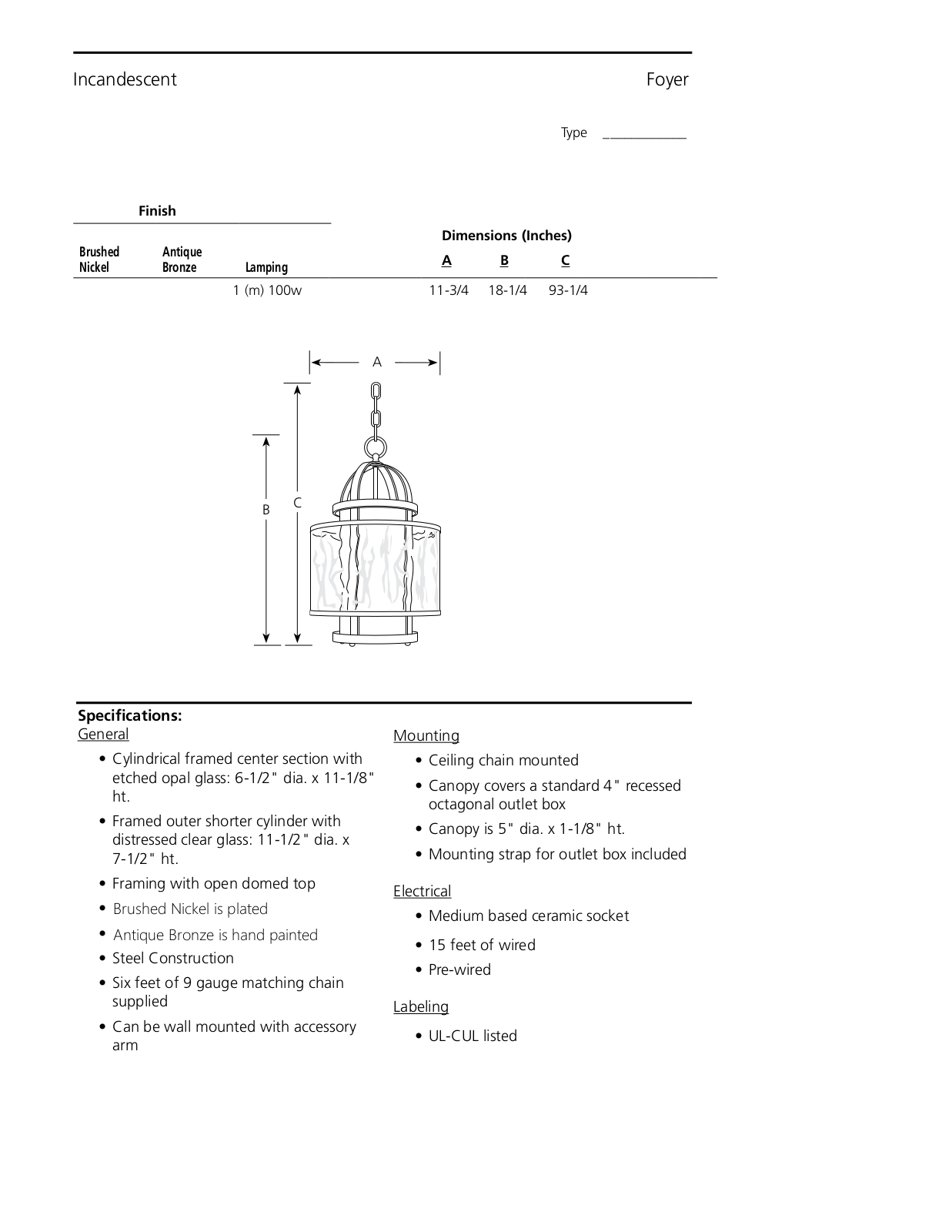 Lark Manor™ W007383754 Specifications - ManualMachine.com