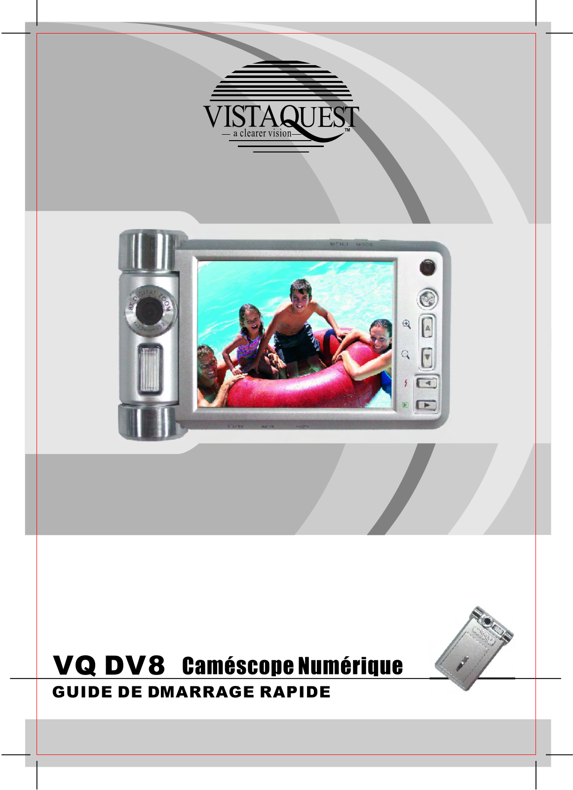 VISTAQUEST VQ DV8 Guide de démarrage