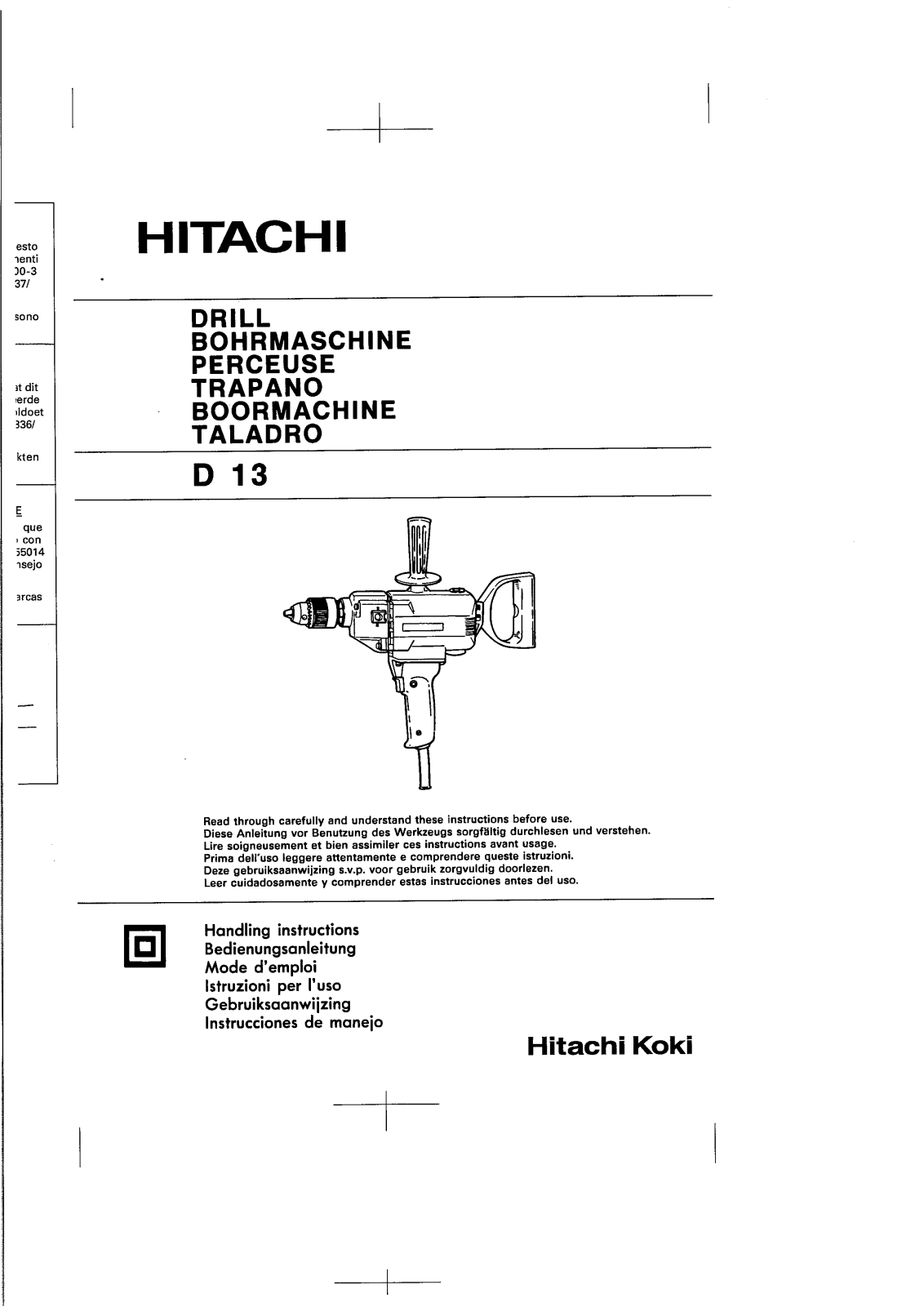 HITACHI D13 User Manual