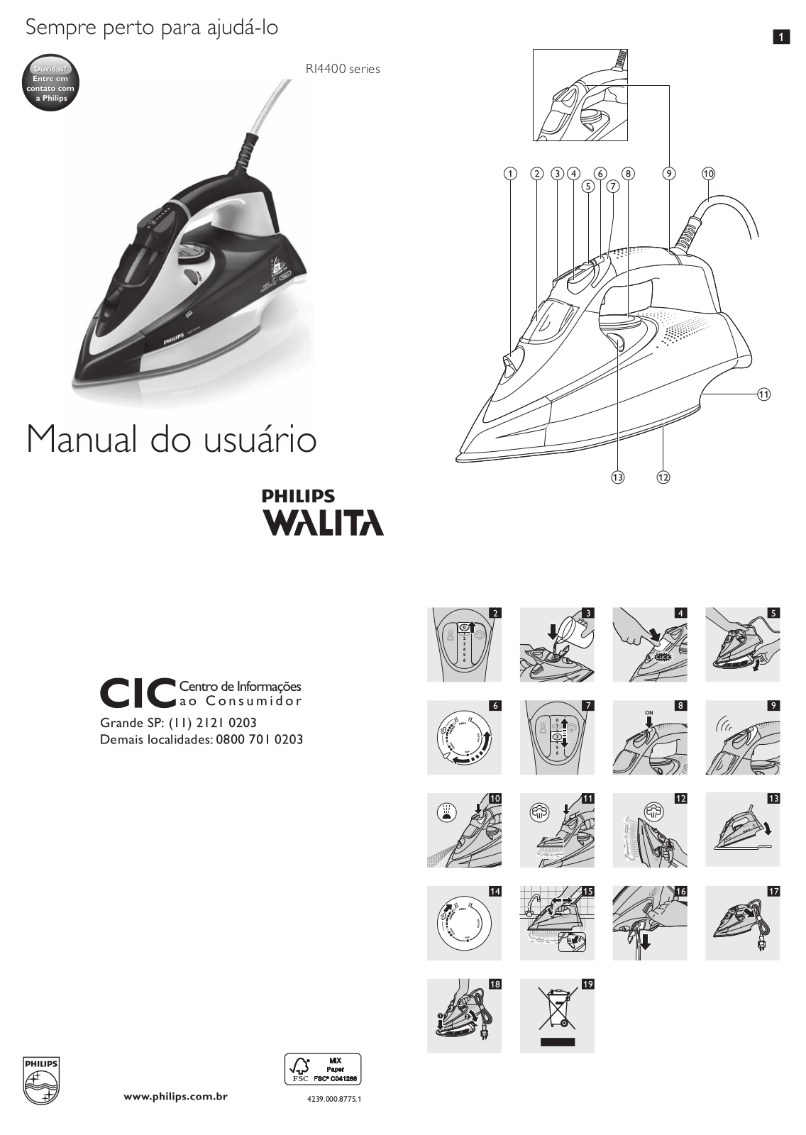 Philips RI 4410/37, RI 4410/27 User Manual