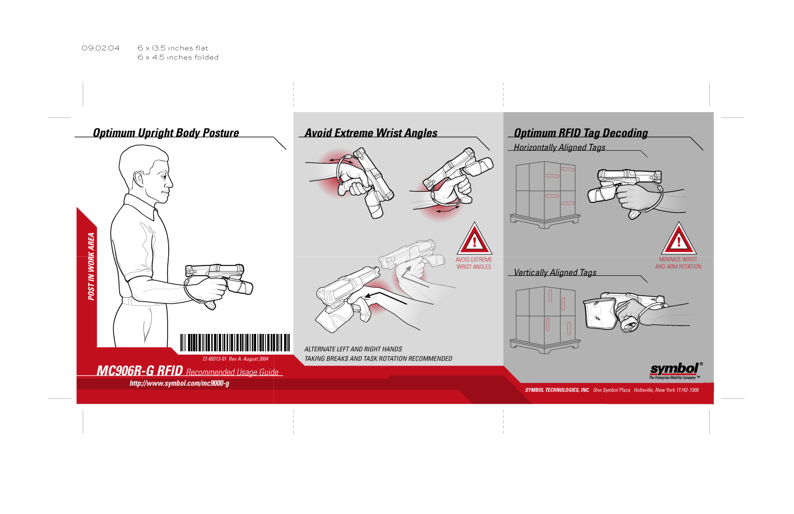 Zebra MC9060-G RFID Handheld Mobile Computer MC906R-G Quick Start Guide Addendum English