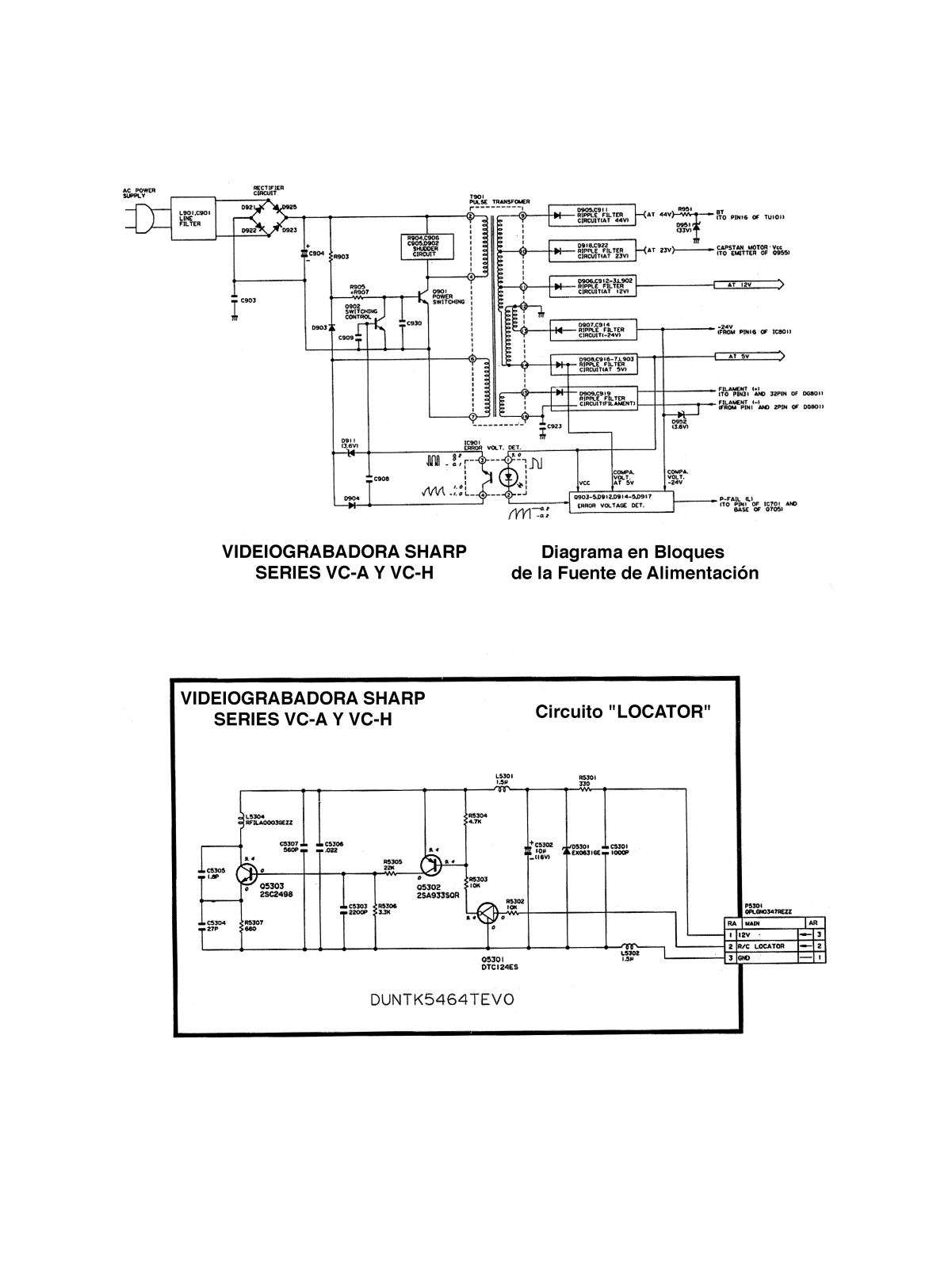 SHARP VC-A, VC-H Service Manual