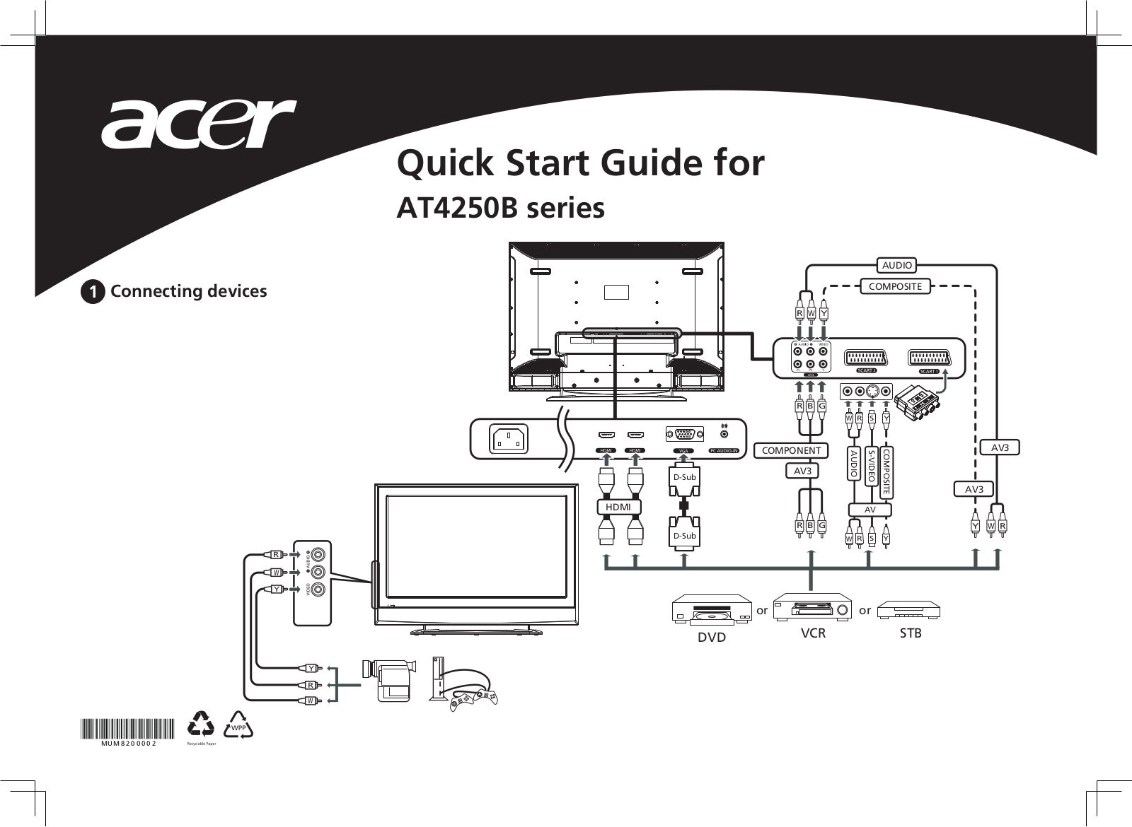 Acer AT4250B Quick Start