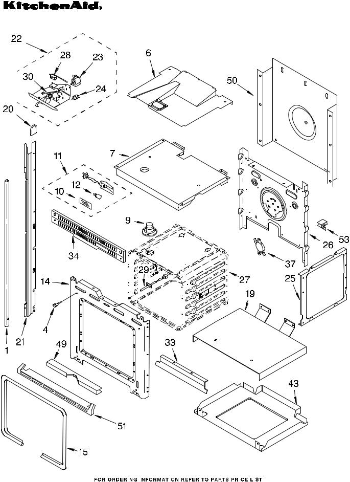 KitchenAid KEBS277DWH7 Parts List