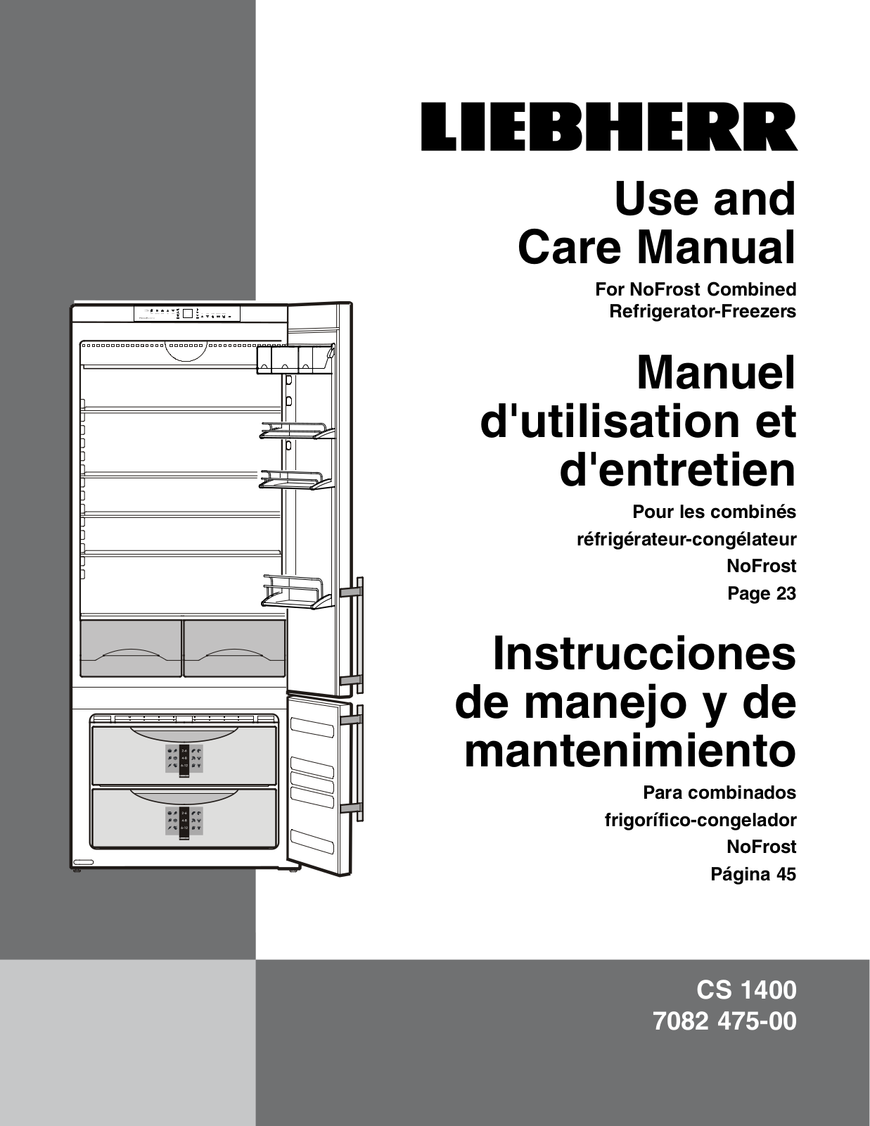 Liebherr CS1400 User Manual