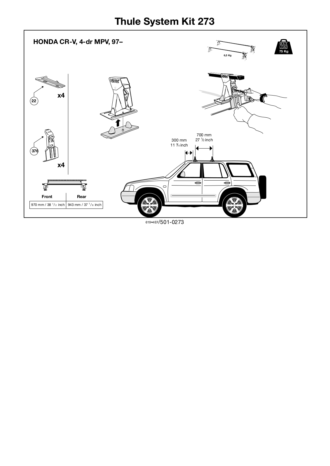 Thule 273 User Manual