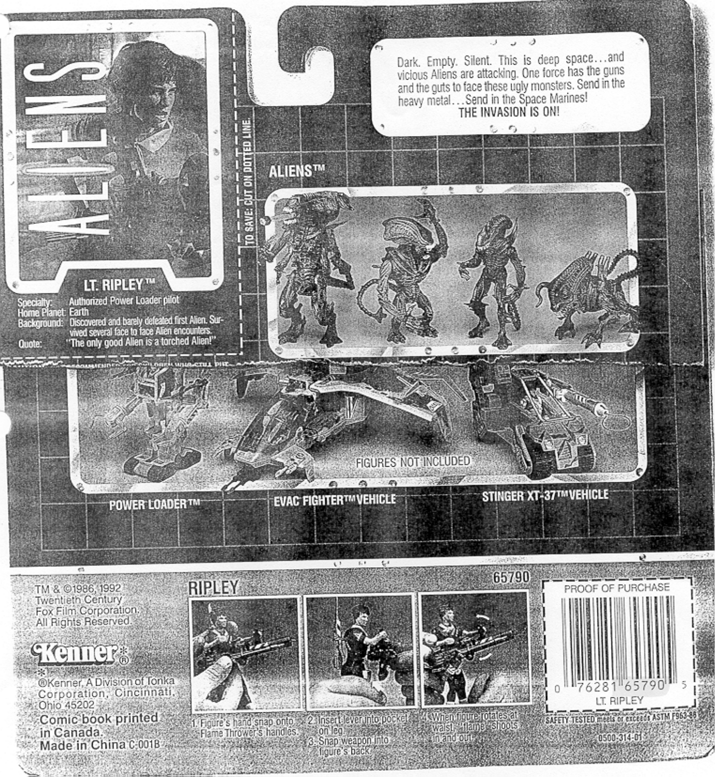 HASBRO Aliens Lt. Ripley User Manual