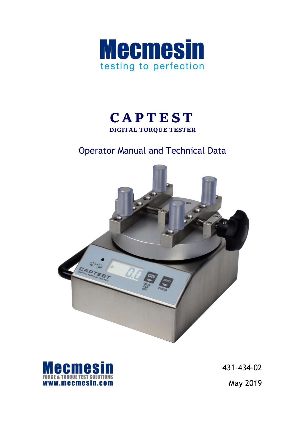 Mecmesin CAPTEST Operator Manual - ManualMachine.com