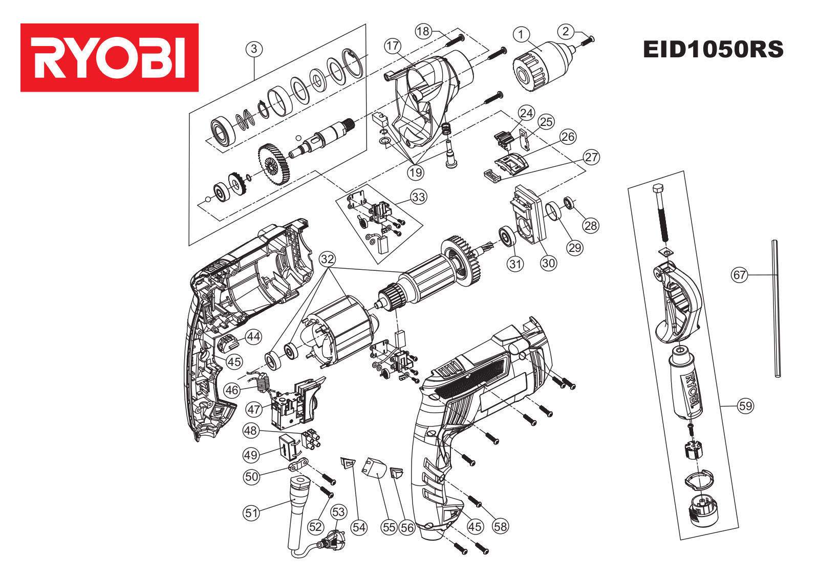 Ryobi EID1050RS User Manual