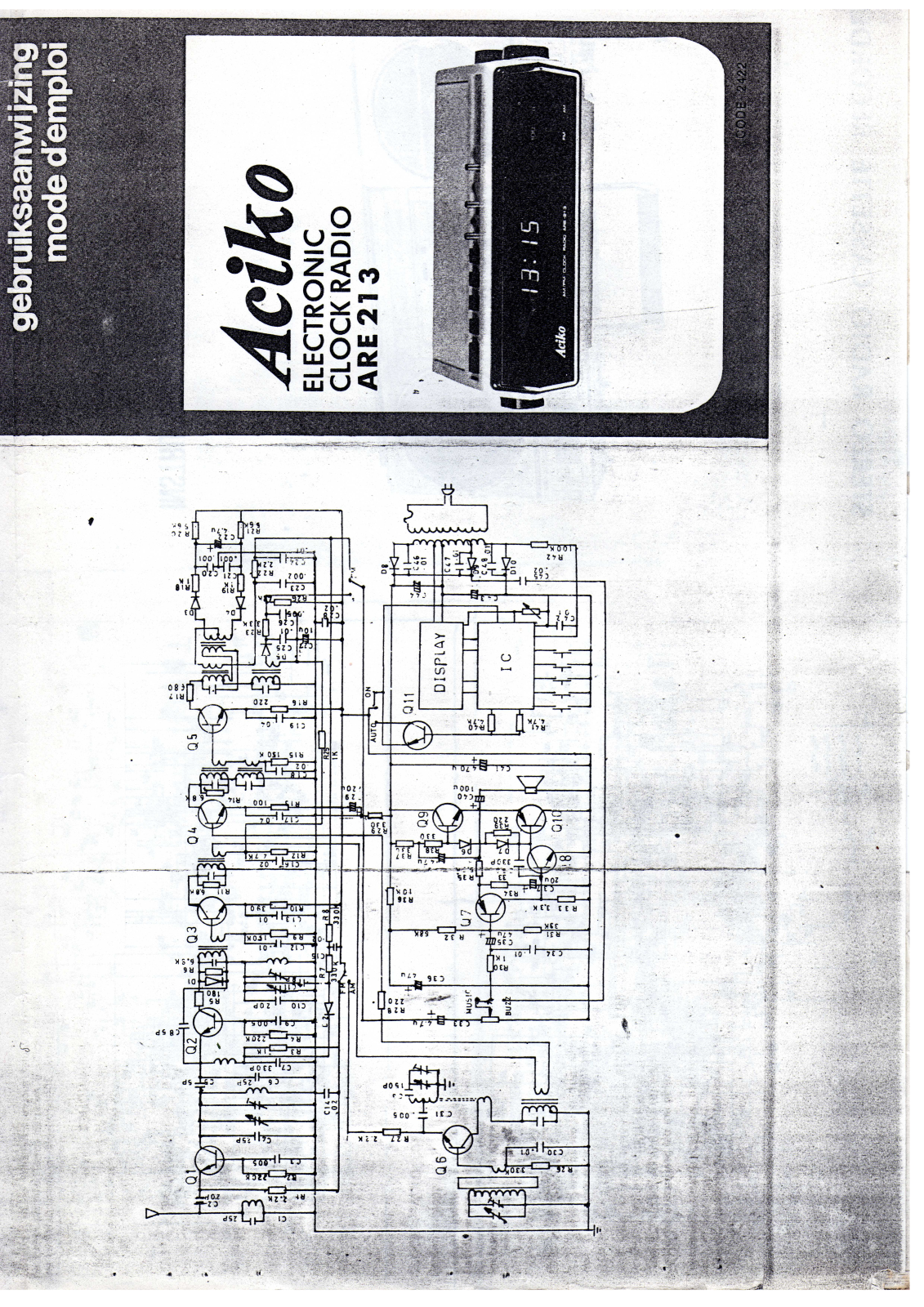 Aciko ARE 213 Schematic