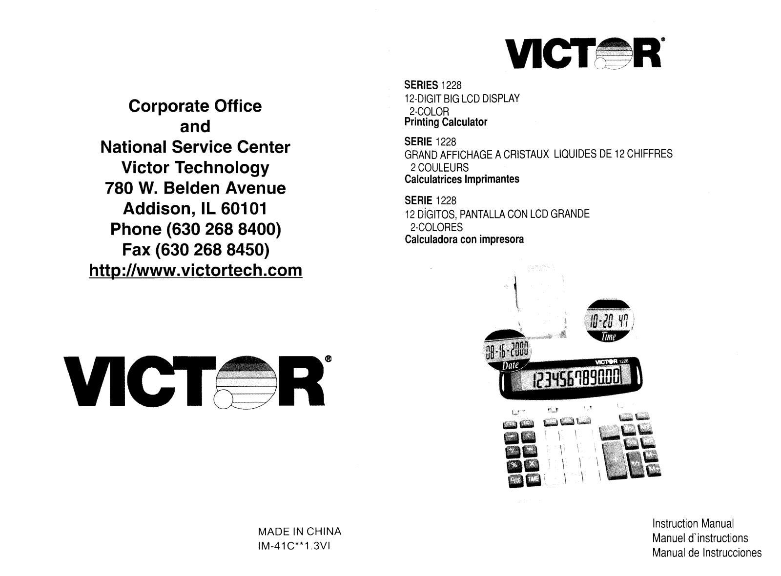 Victor Technology 1228 User Manual