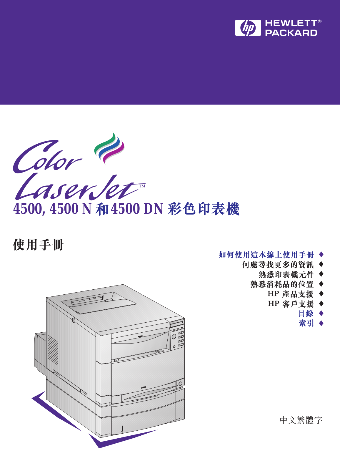 Hp COLOR LASERJET 4500 User Manual