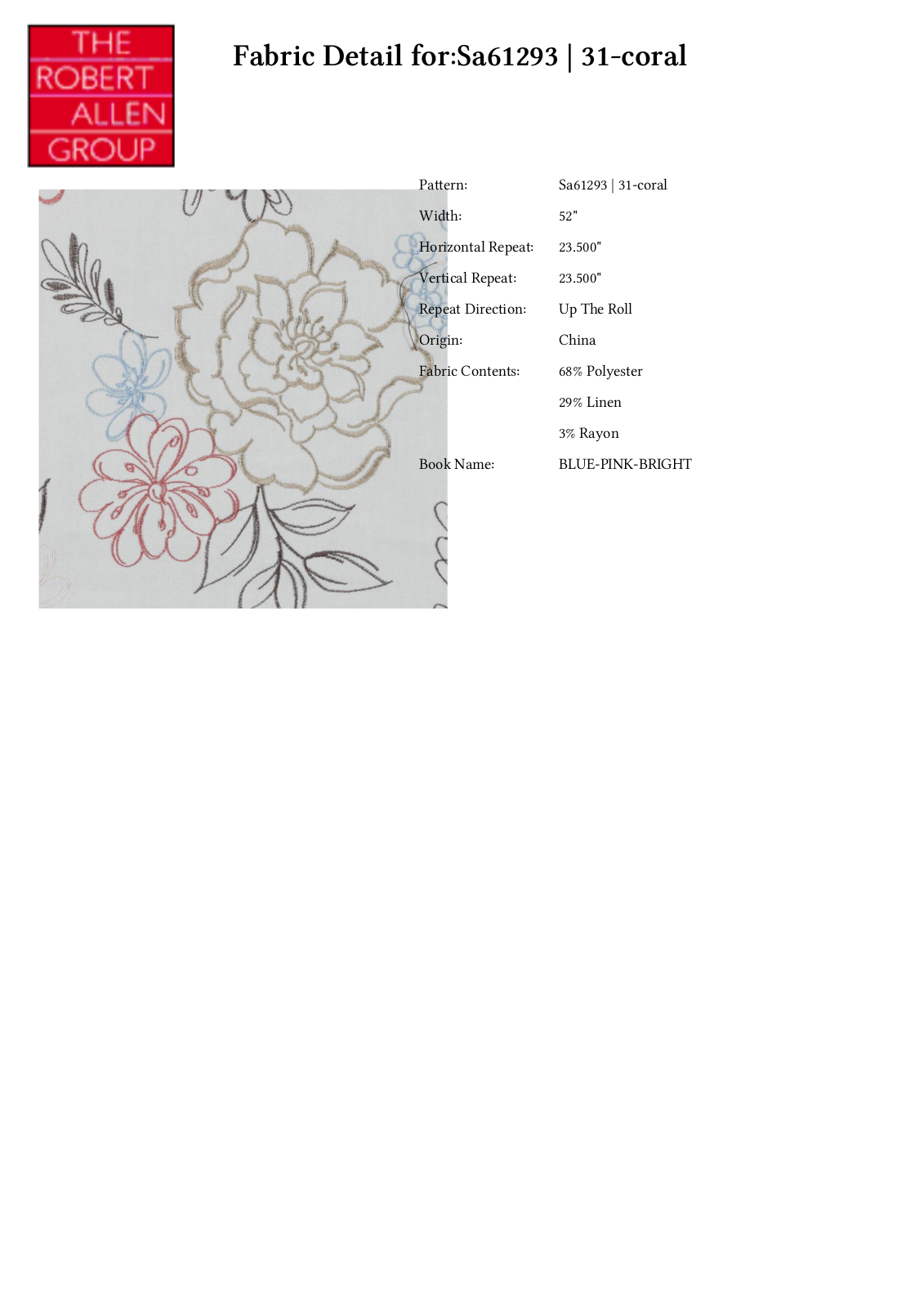 Duralee CRAL7041 Specifications - ManualMachine.com
