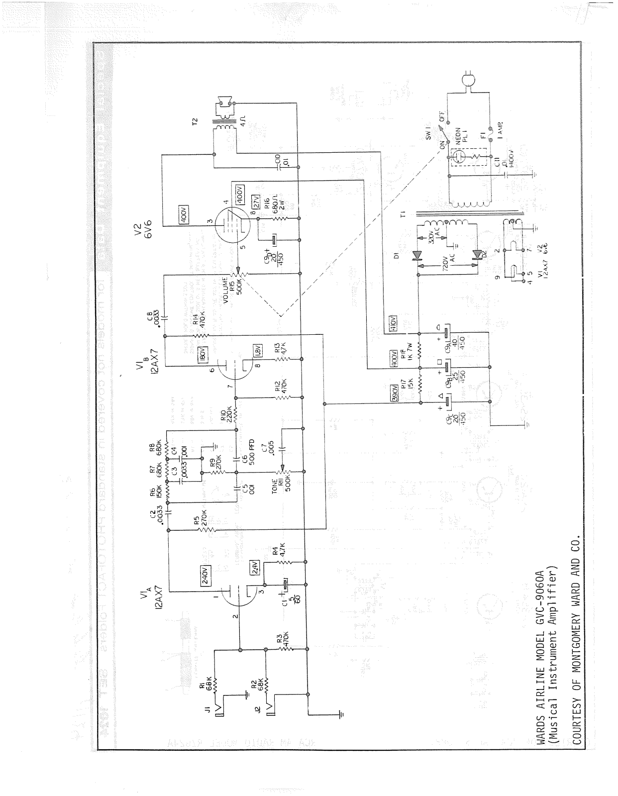 Airline Wards gvc 9060a schematic - ManualMachine.com