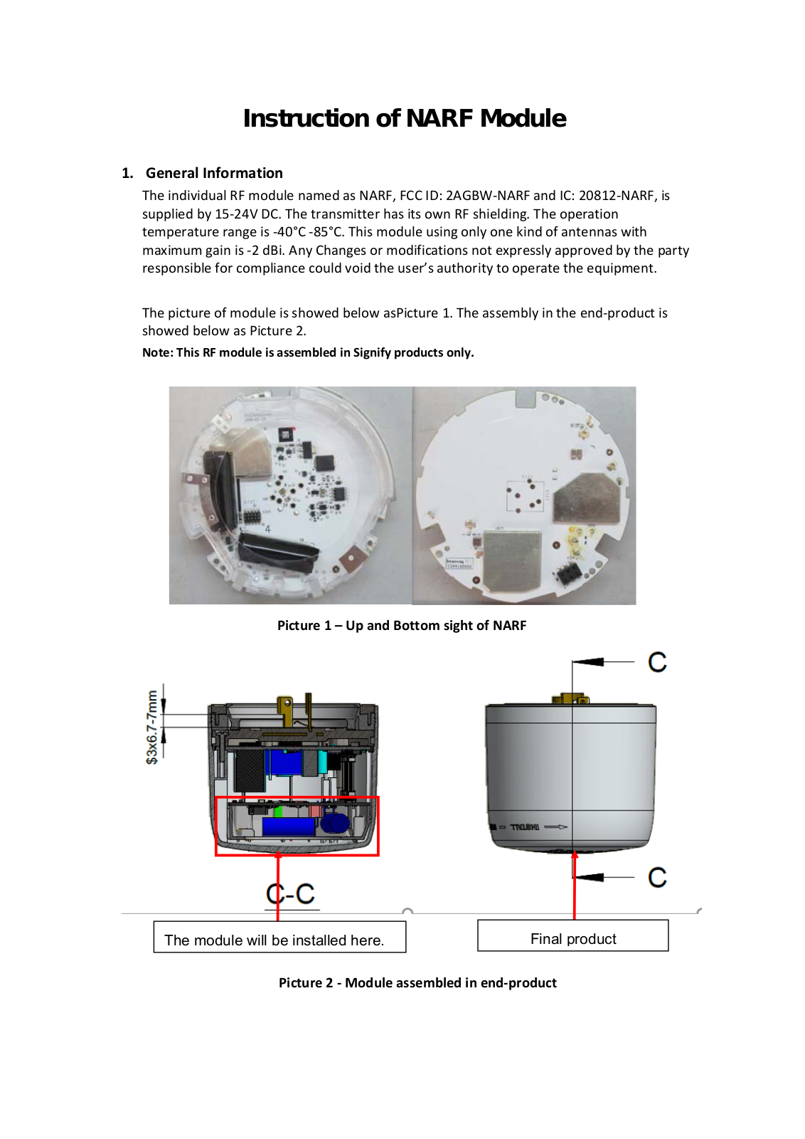 Signify NARF User Manual