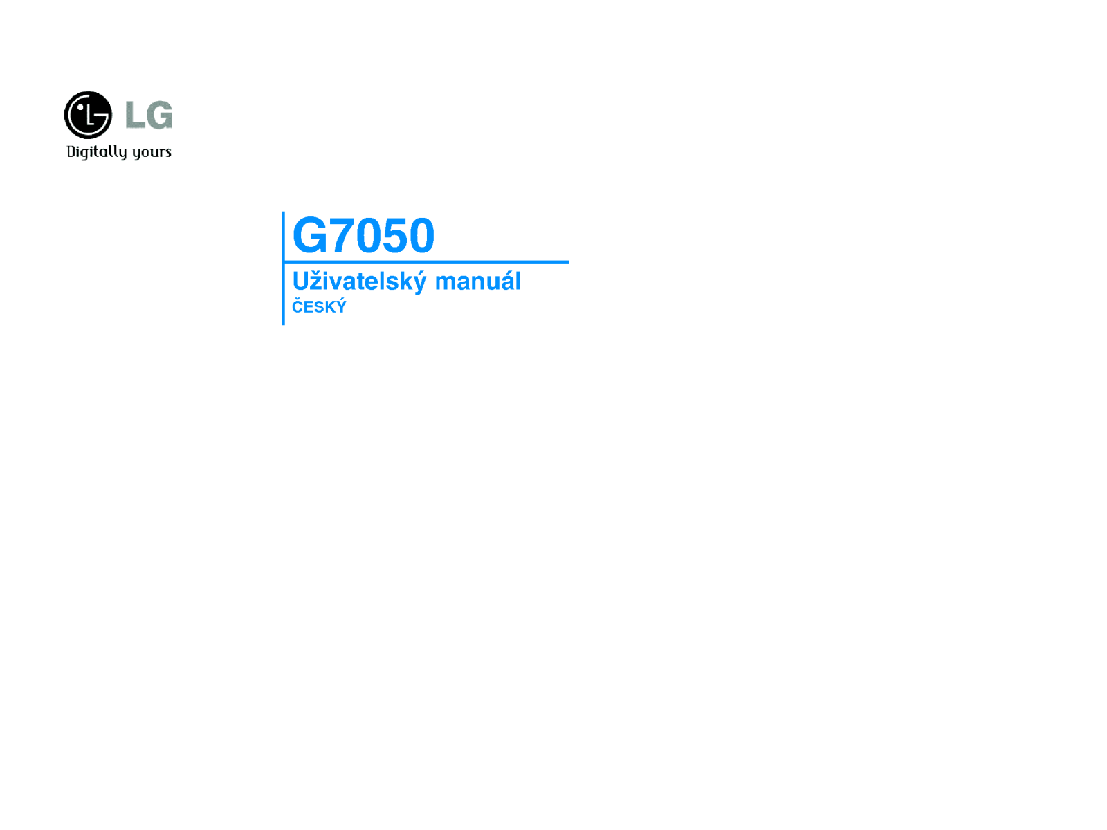 Lg G7050 User Manual