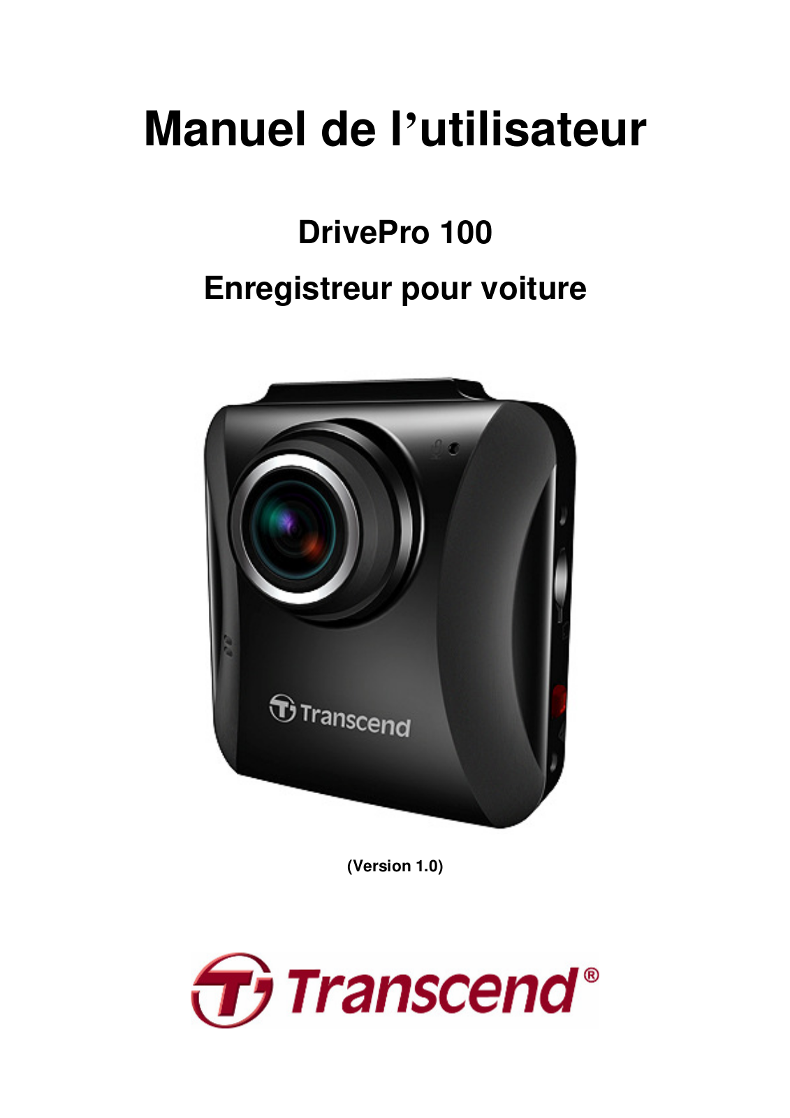 TRANSCEND DrivePro 100 User Manual