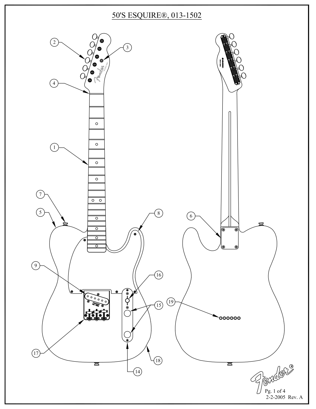 Fender 50s-Esquire Service Manual