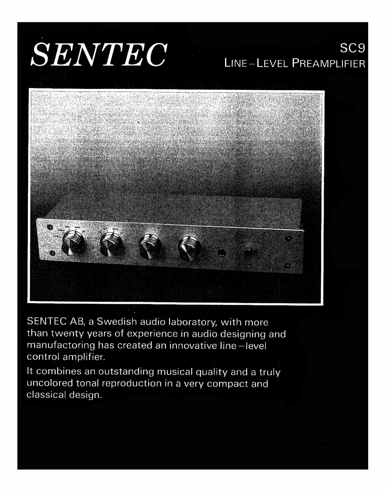 Sentec SC-9 Brochure