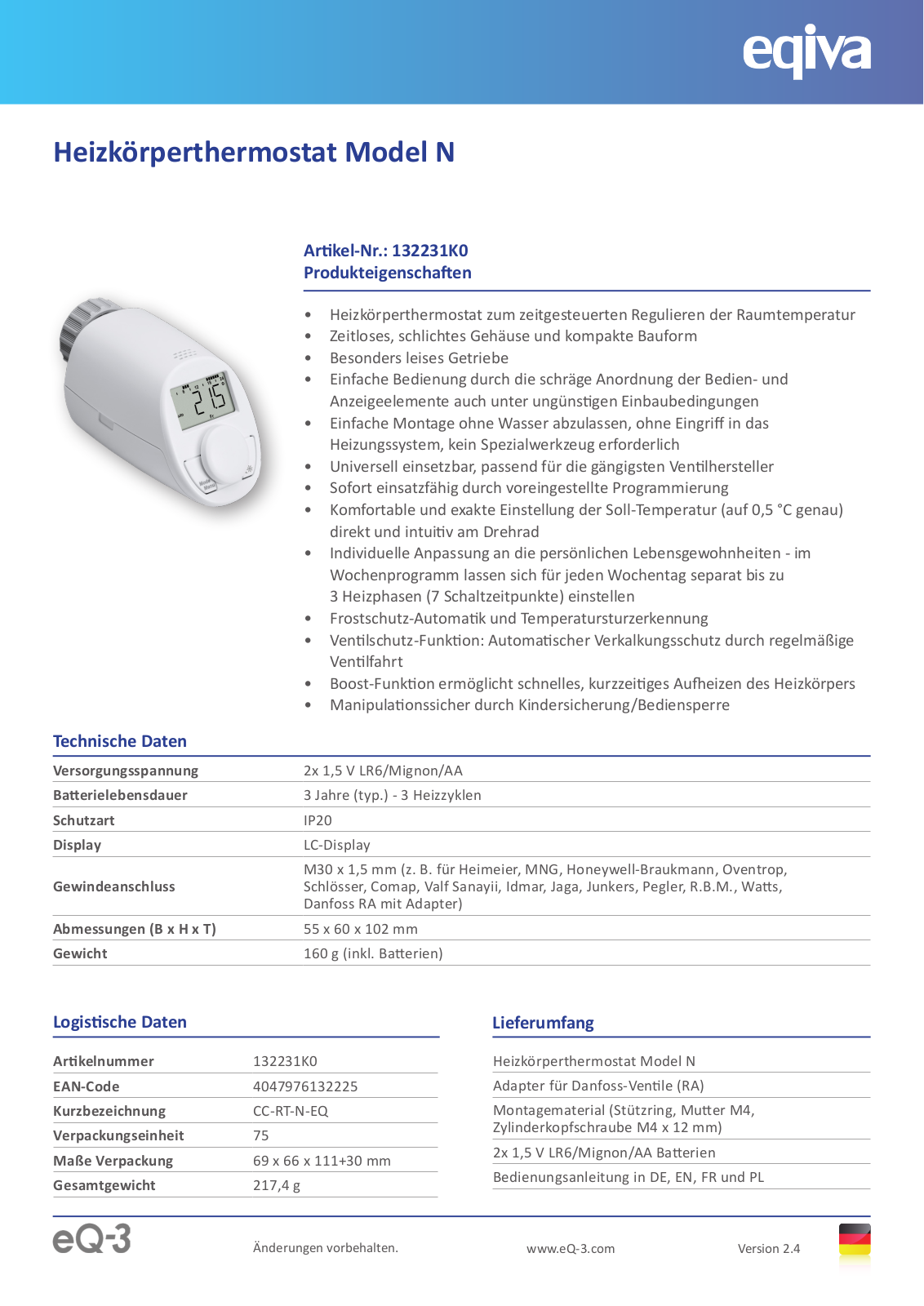 Homematic 132231K0A User Manual