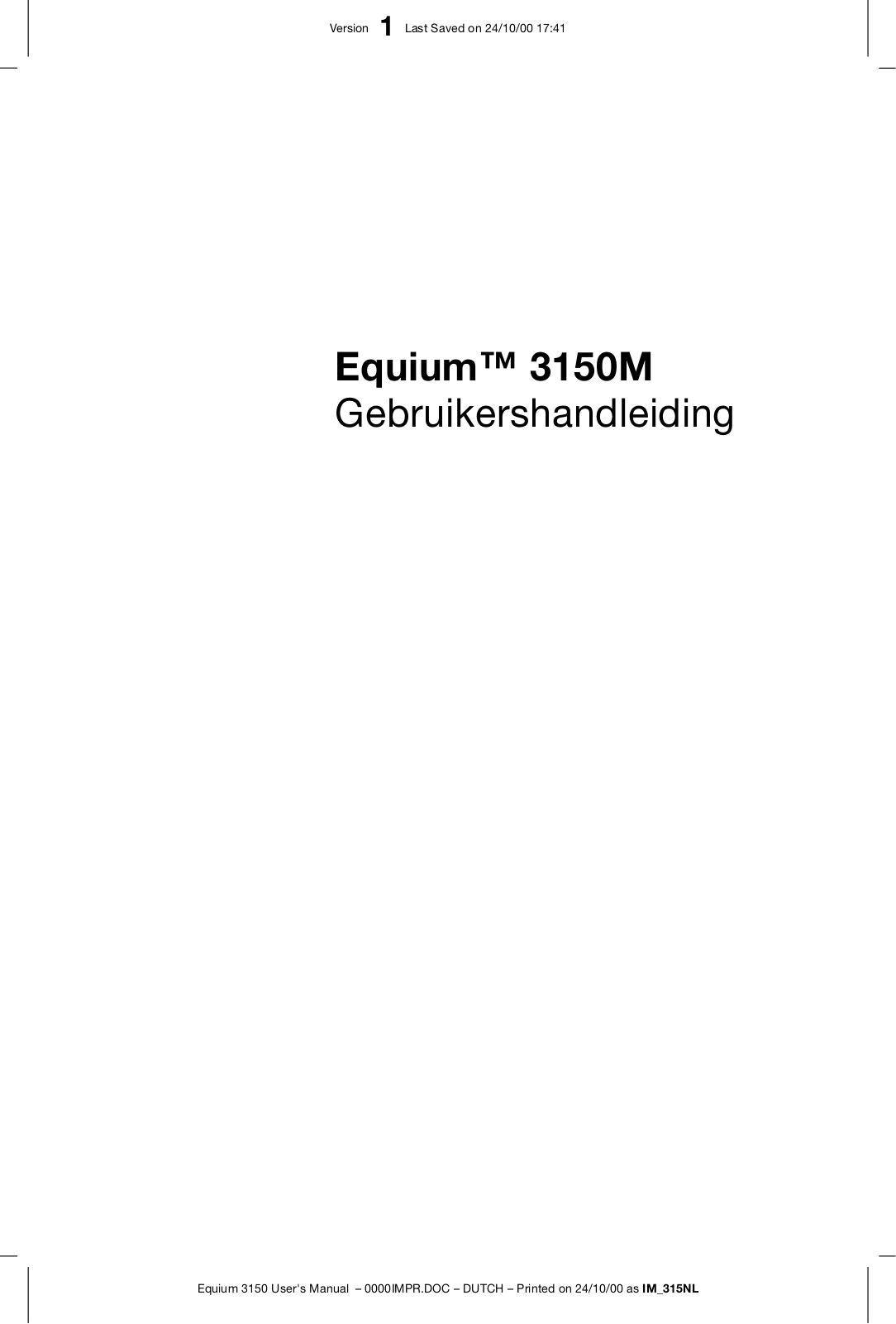 Toshiba EQUIUM 3150 M User Manual