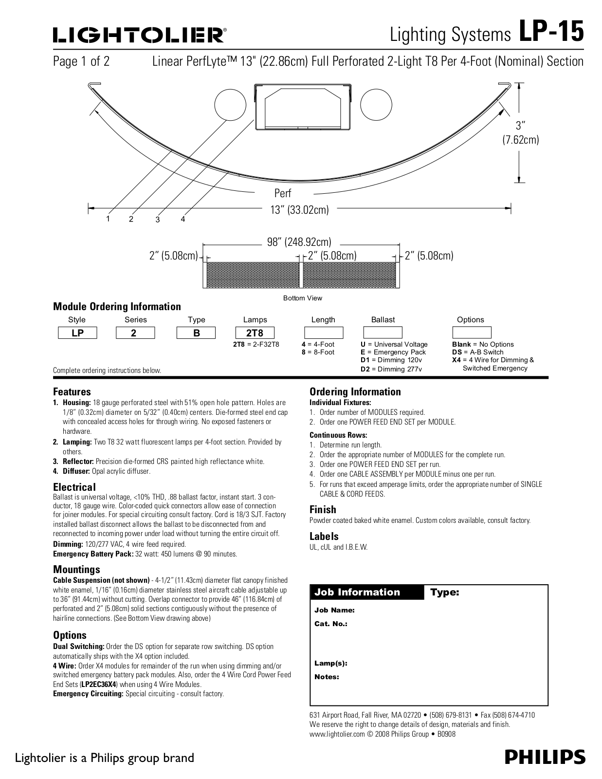 Lightolier LP-15 User Manual