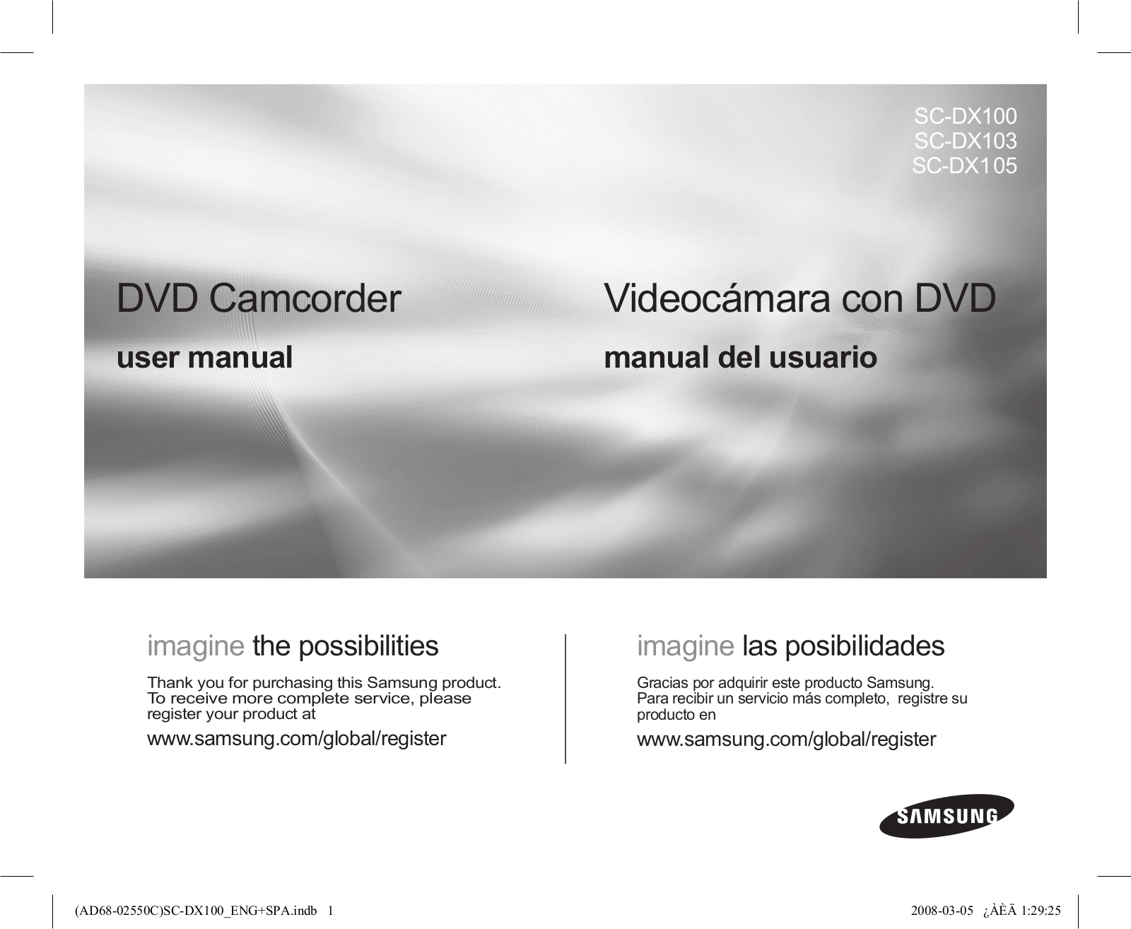 Samsung SC-DX103 User Manual