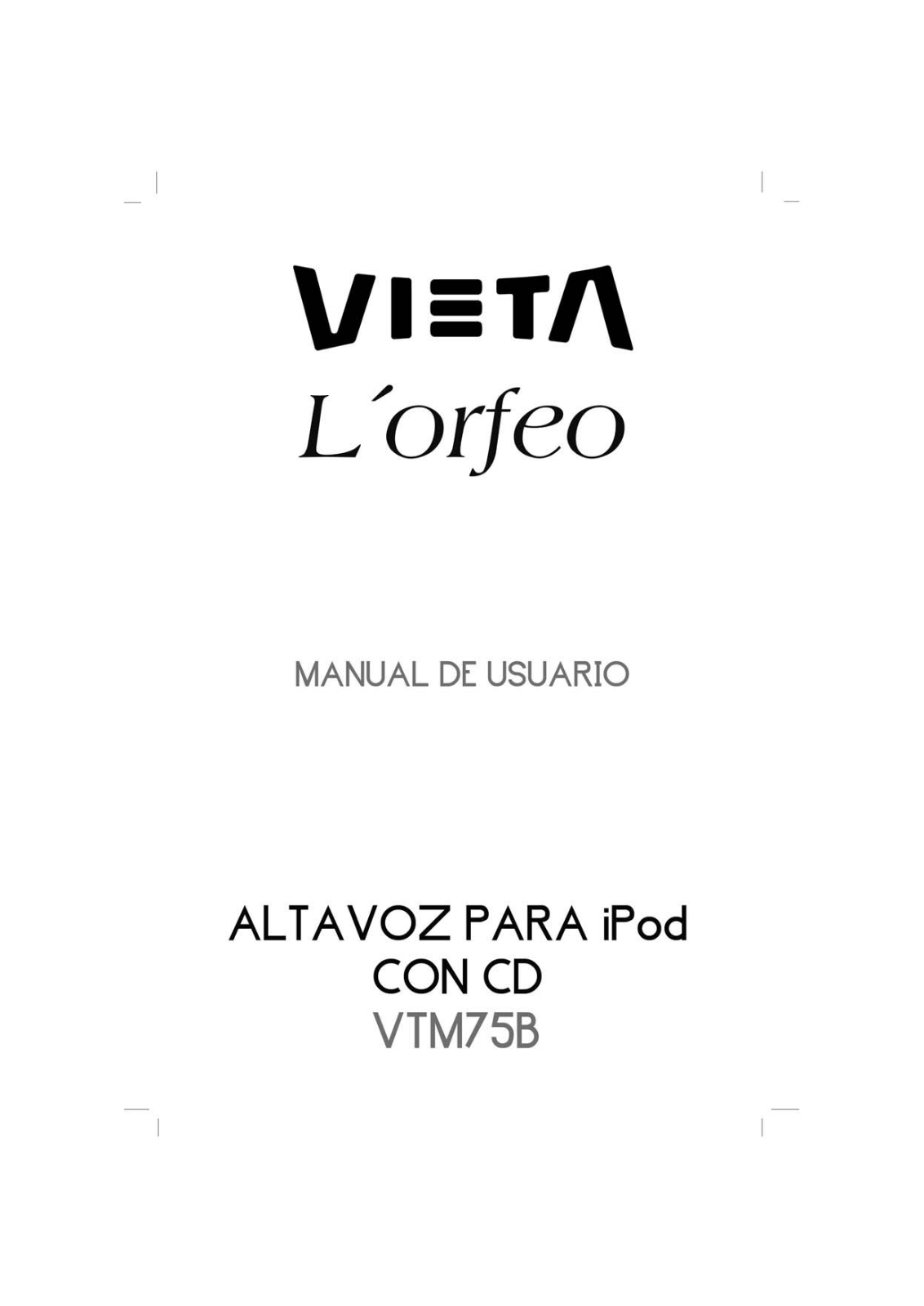 Vieta VTM75B User Manual