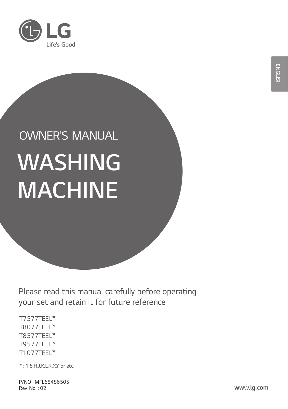 LG T9577TEELJ Owner’s Manual