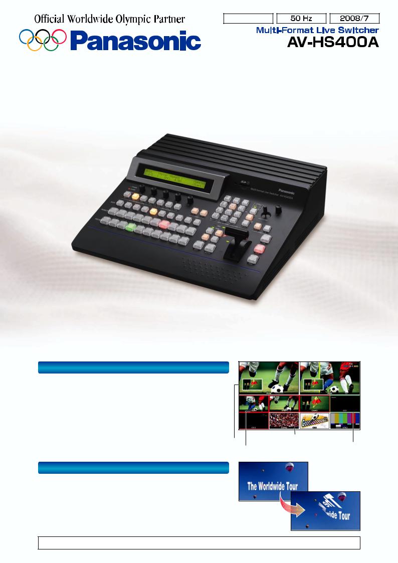 Panasonic AV-HS400A User Manual