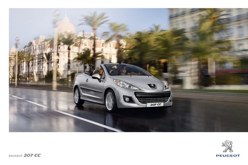 Peugeot 207 CC 2011 User Manual