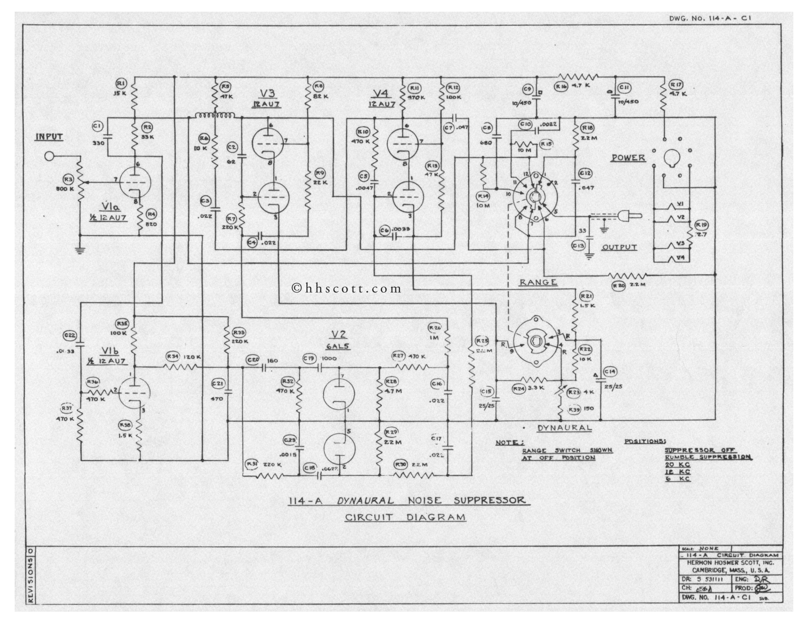 HH Scott 114a ns schematic