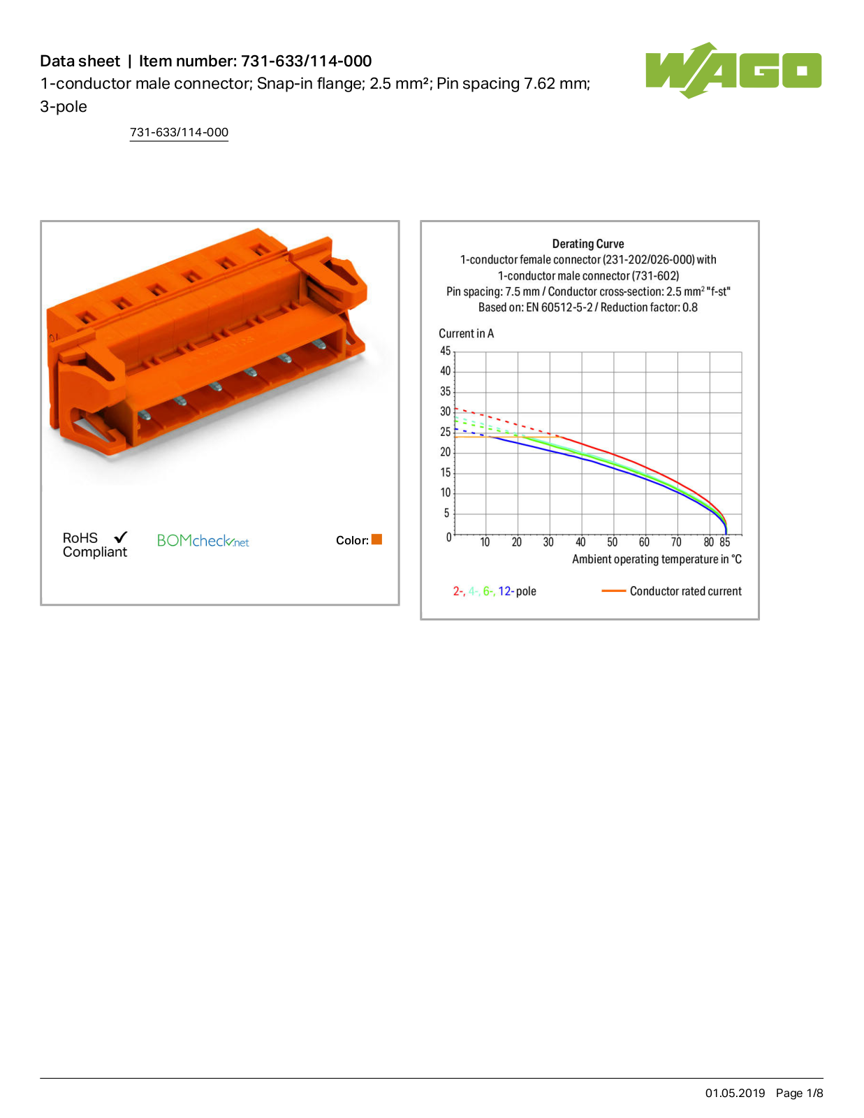 Wago 731-633/114-000 Data Sheet