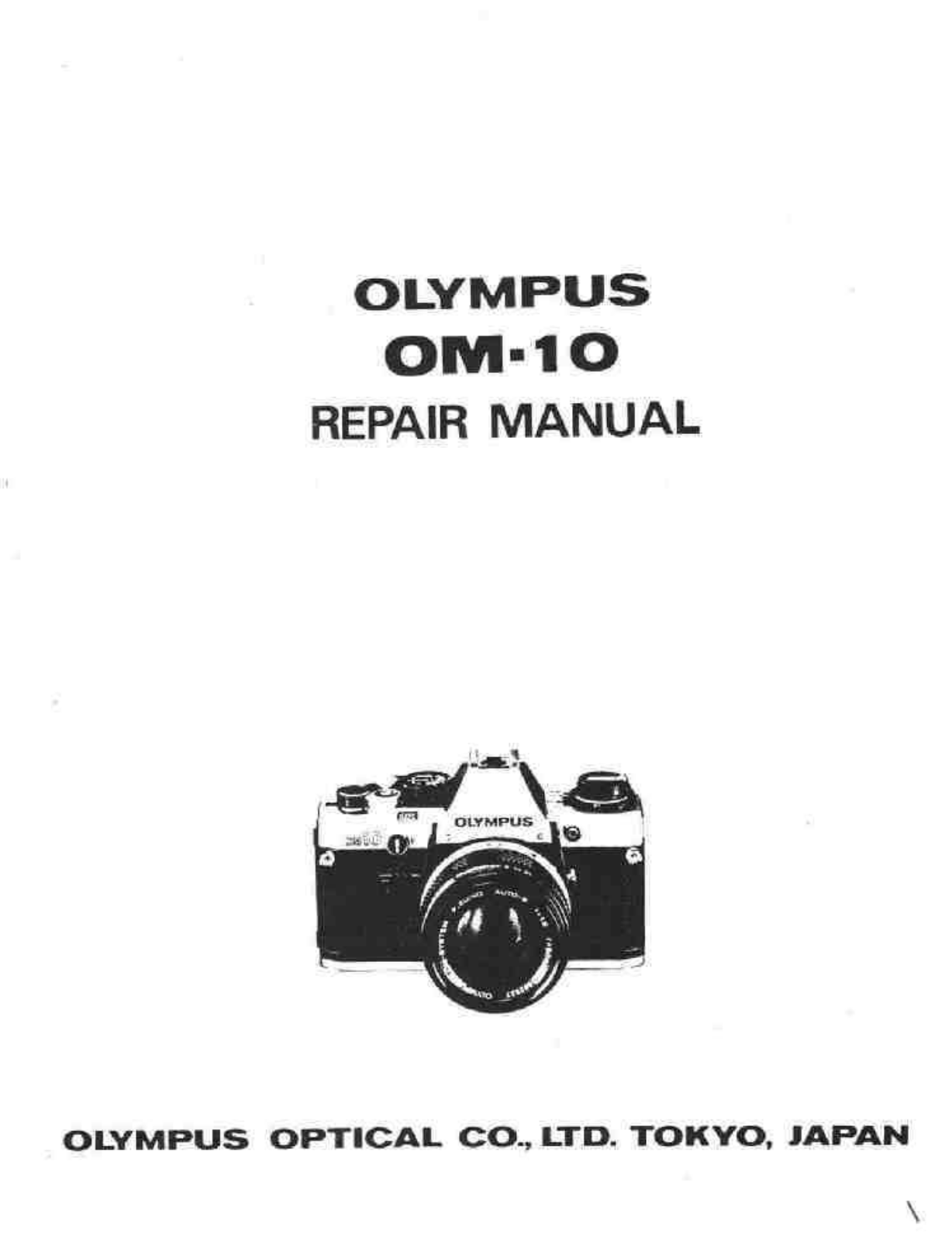 Olympus OM-10 Service Manual