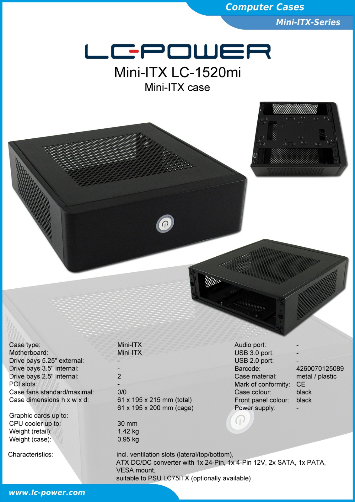 LC-Power LC-1520mi User Manual