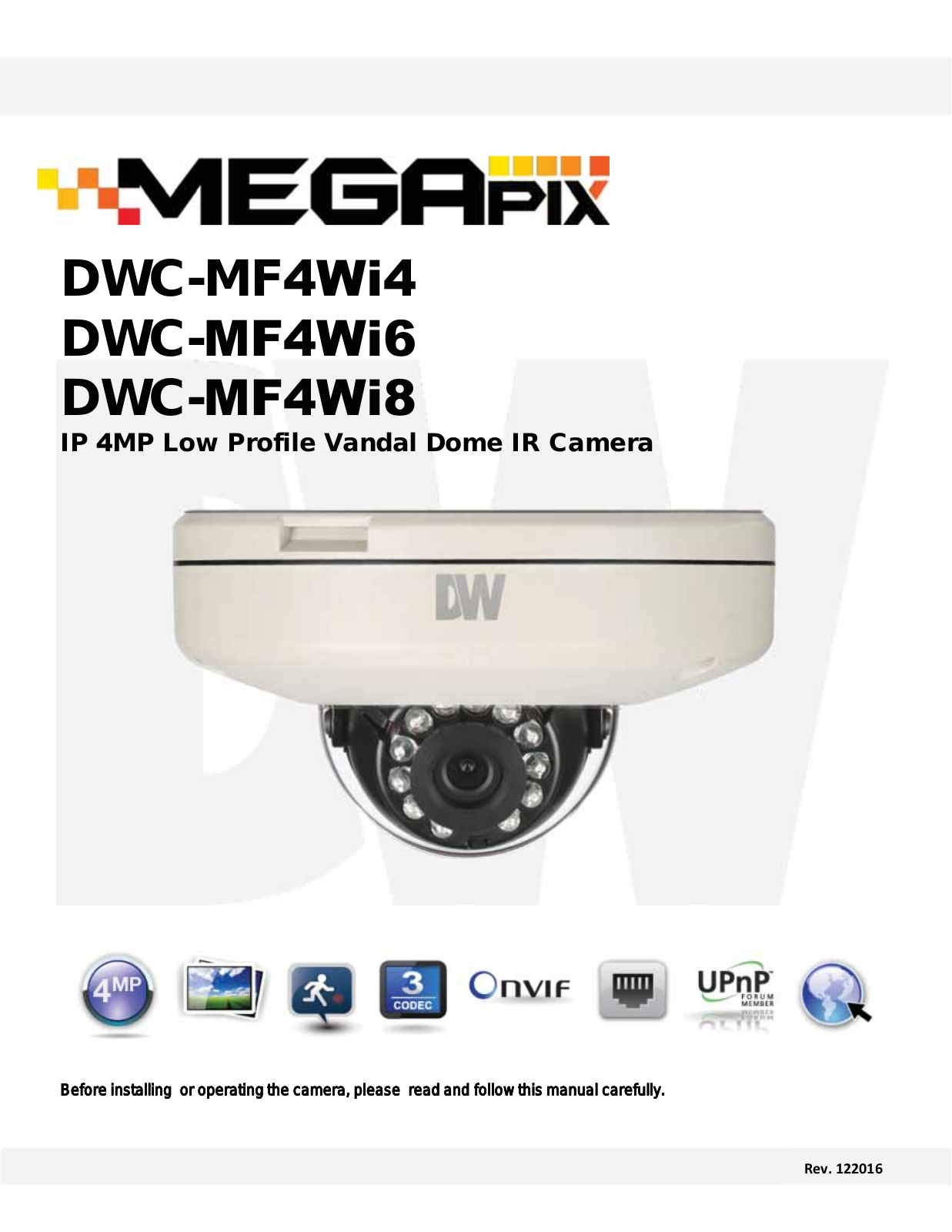 Digital Watchdog DWC-MF4Wi4, DWC-MF4Wi8, DWC-MF4Wi6 User Manual