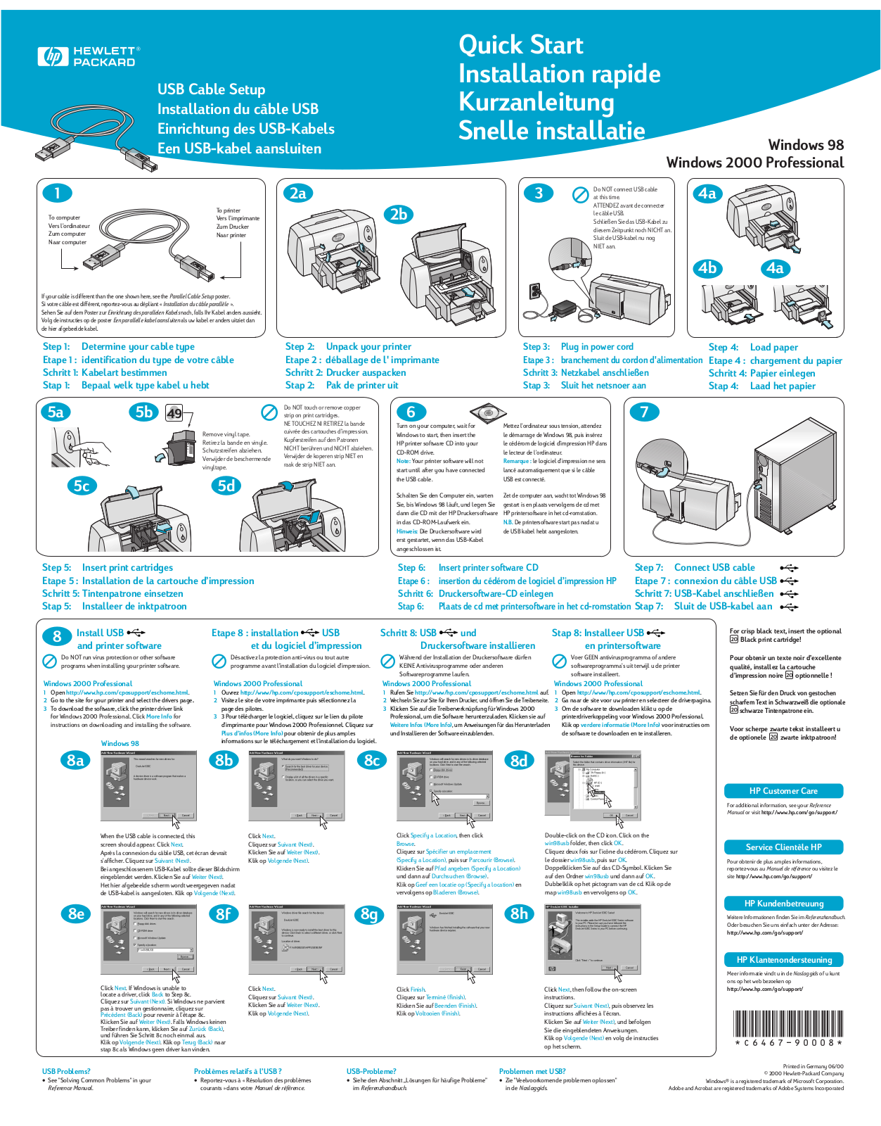 Hp DESKJET 630C Quick Start