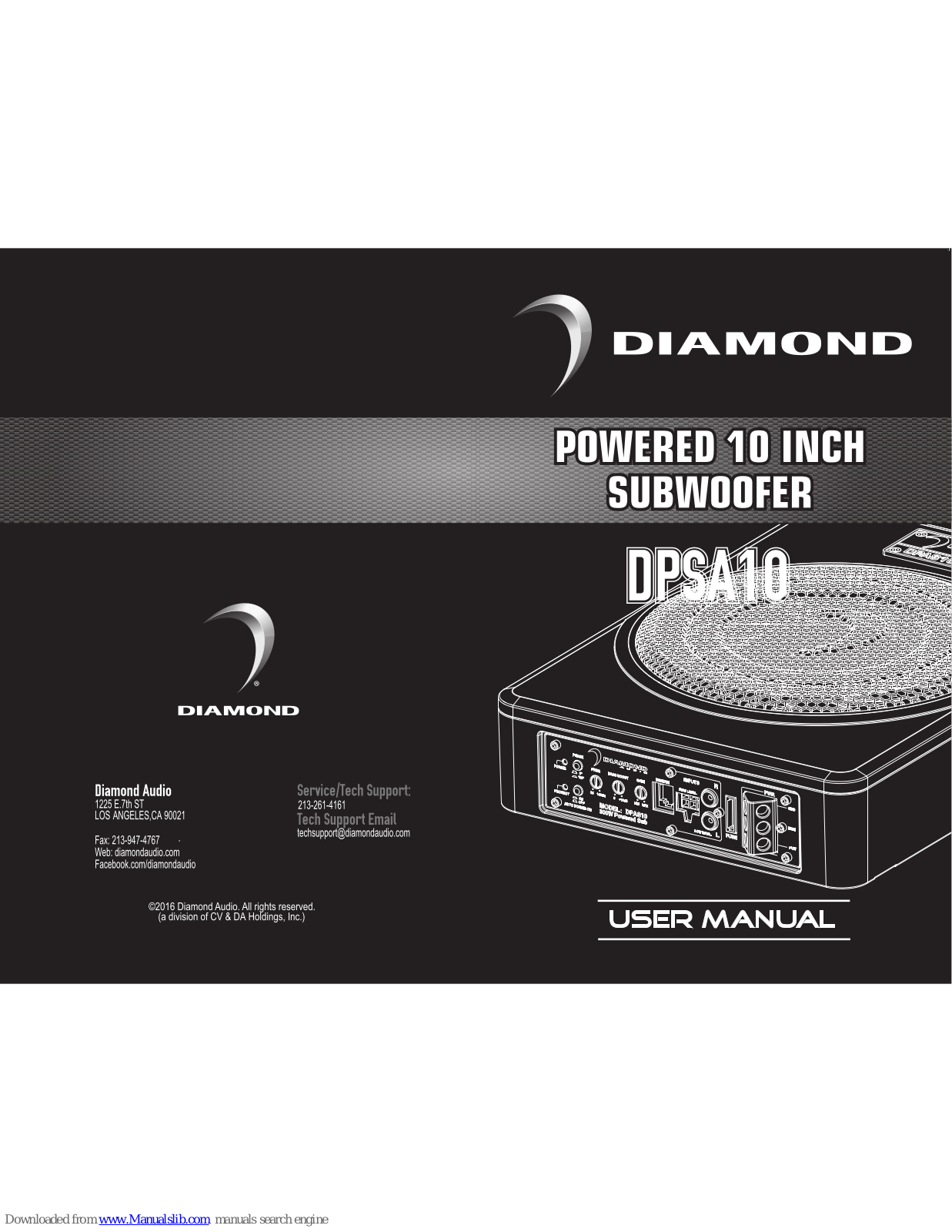 Diamond DPSA10 User Manual