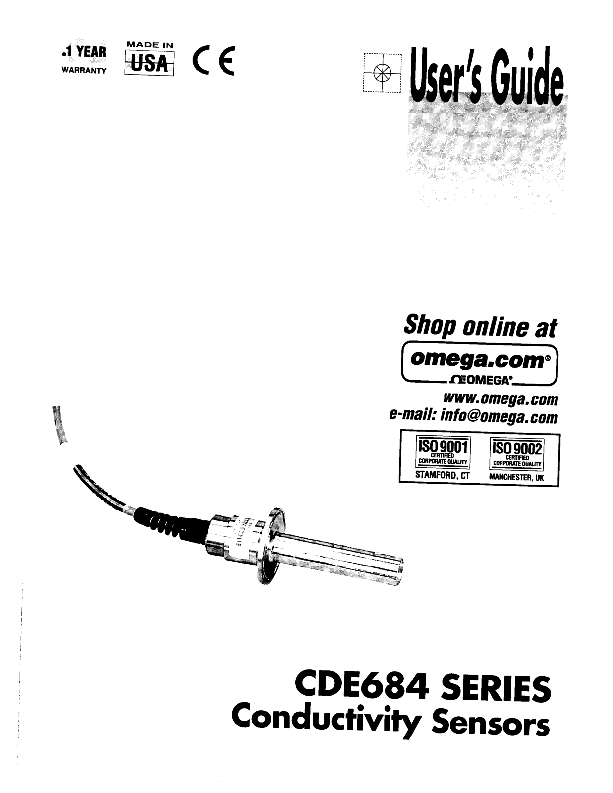 Omega Products CDE684 Installation  Manual