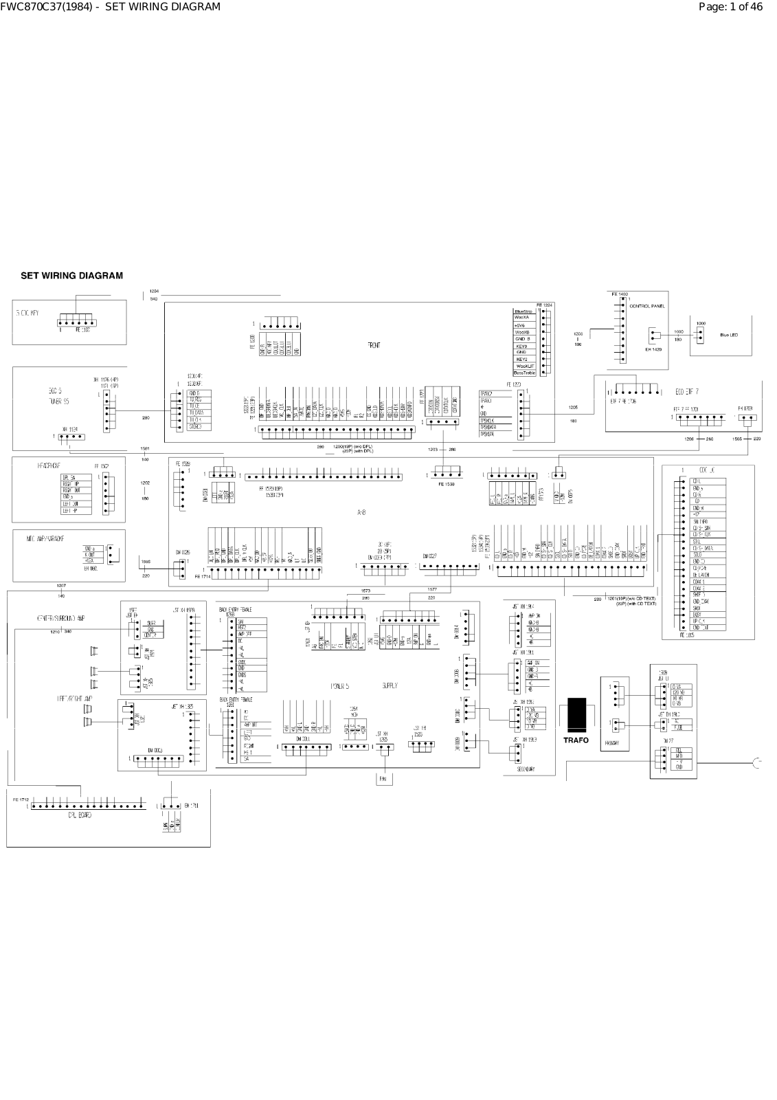 Philips FWC-870 Schematic