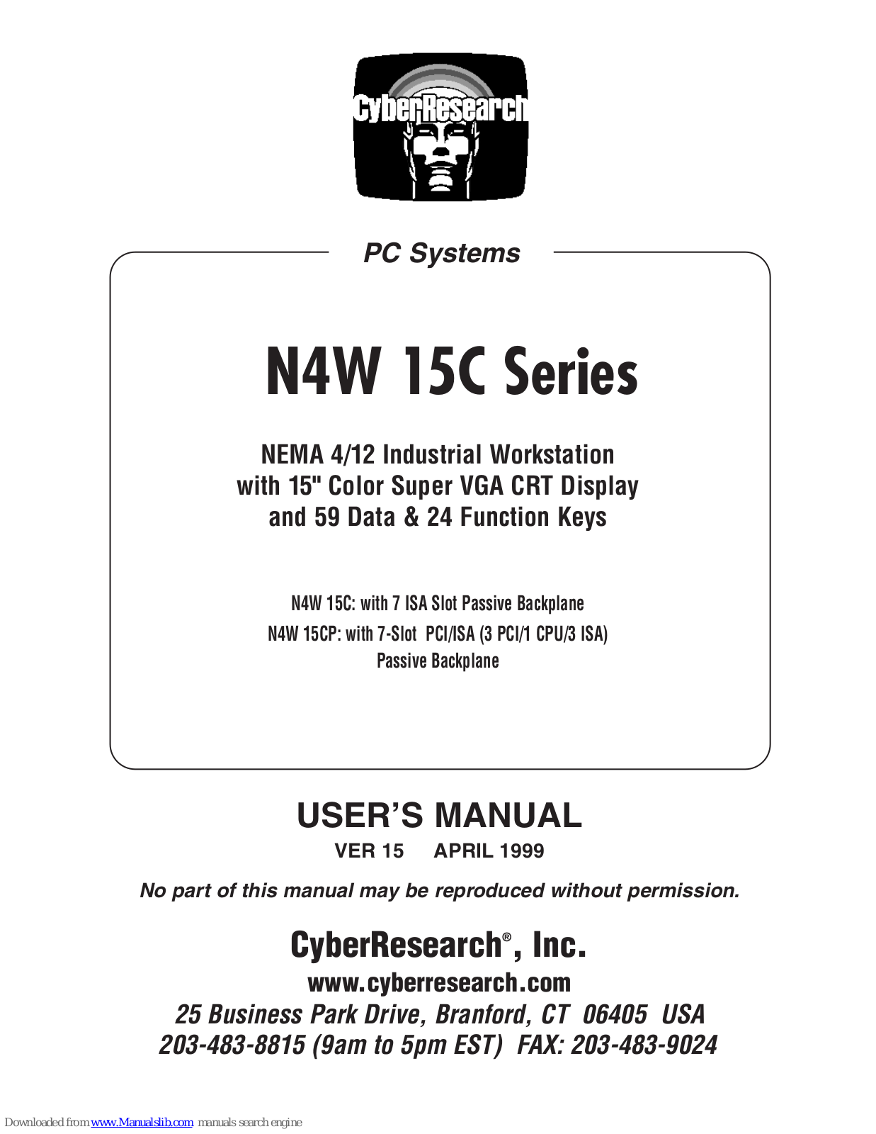 PC SYSTEMS N4W 15C SERIES User Manual