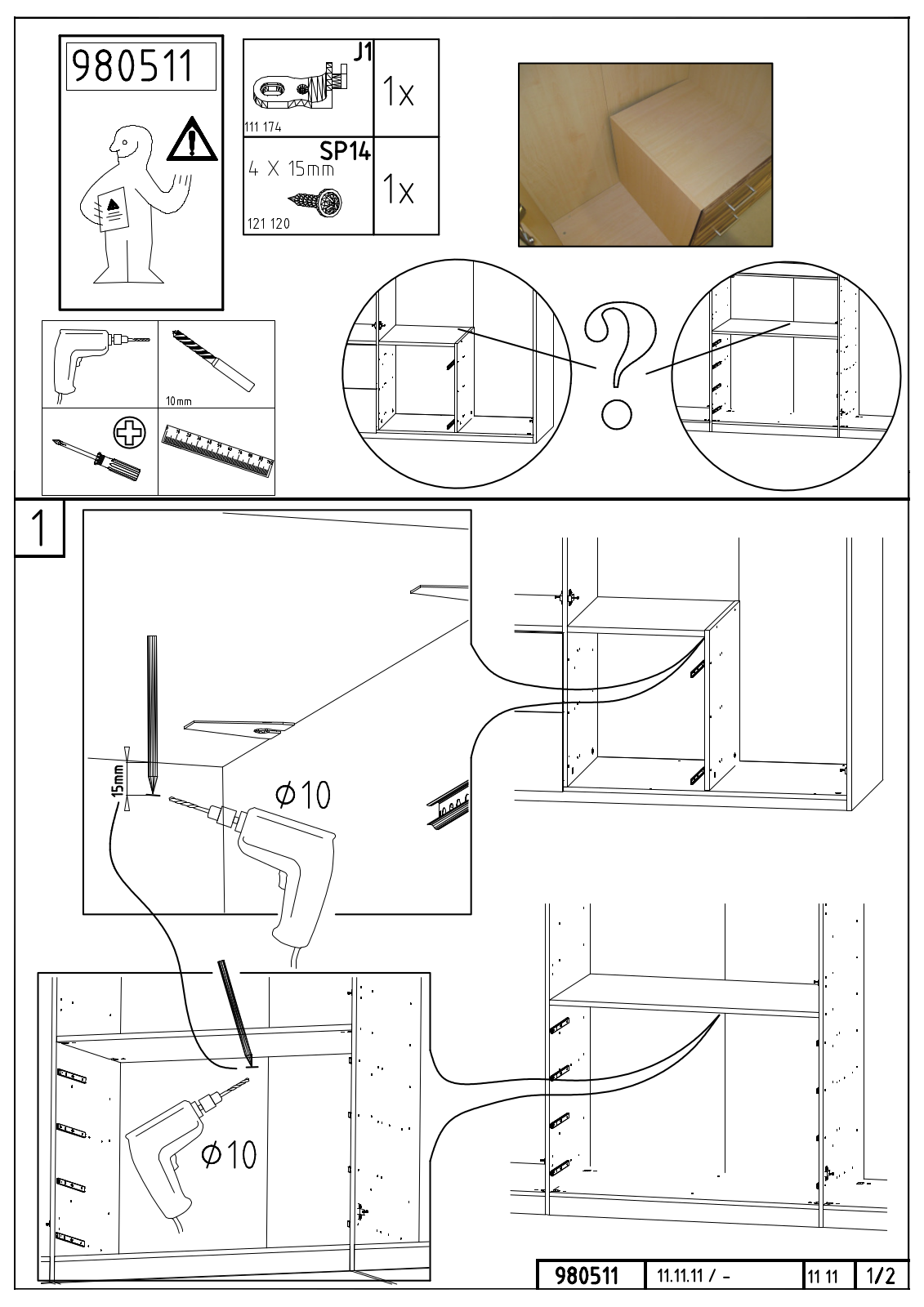 Wimex 980511 Assembly instructions