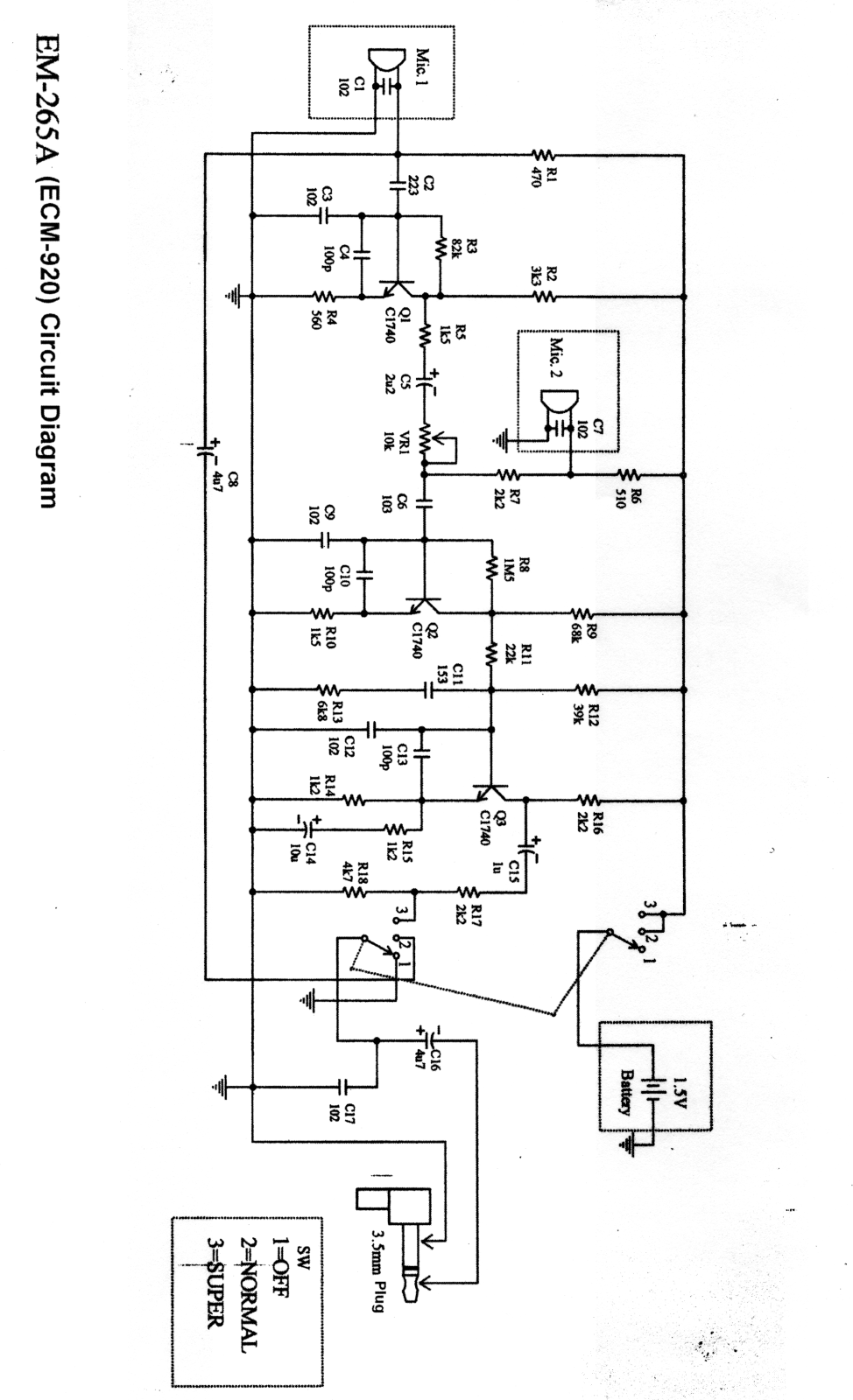 Stageline ecm920 schematic