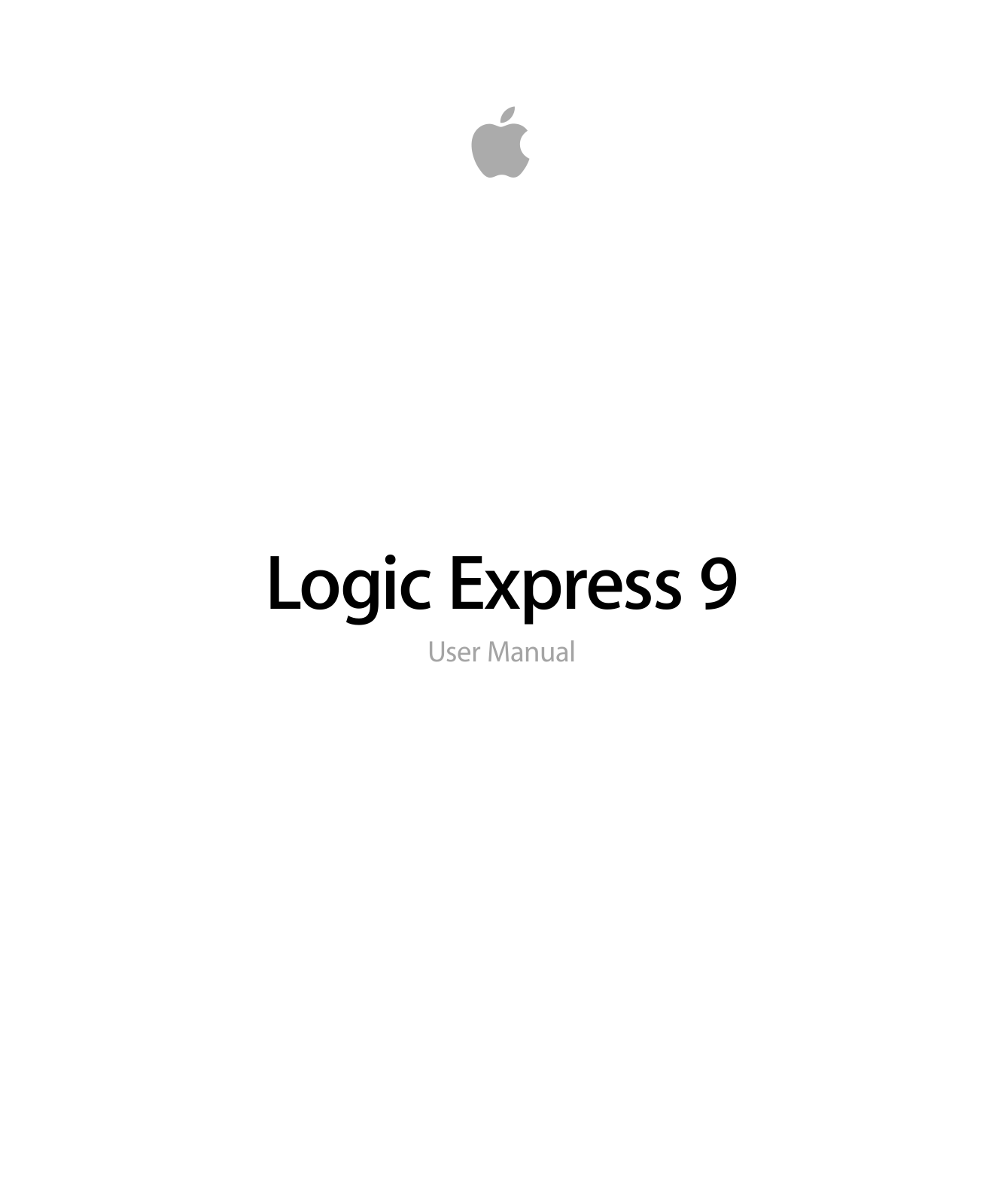 Apple Logic Express - 9 User Manual